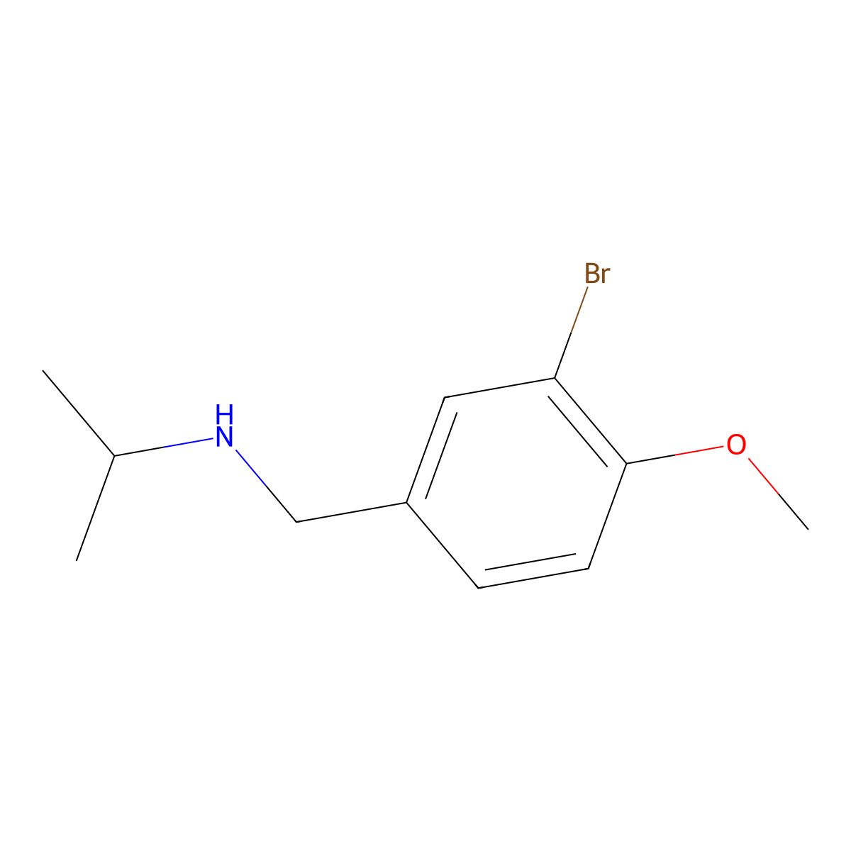 [(3-Bromo-4-methoxyphenyl)methyl](propan-2-yl)amine molecular structure, CAS 1152924-84-9