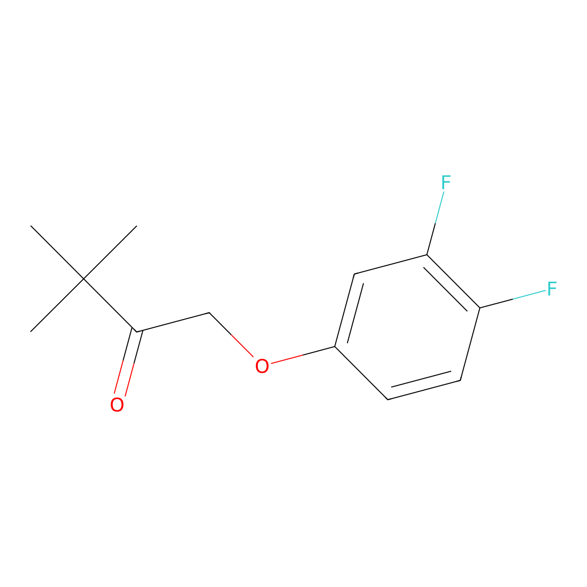 1-(3,4-Difluorophenoxy)-3,3-dimethyl-2-butanone molecular structure, CAS 1152928-08-9