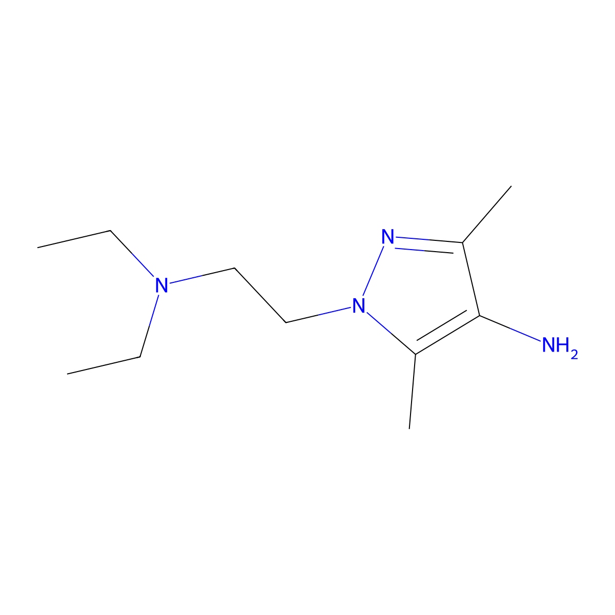 1-(2-(Diethylamino)ethyl)-3,5-dimethyl-1h-pyrazol-4-amine molecular structure, CAS 1152950-58-7