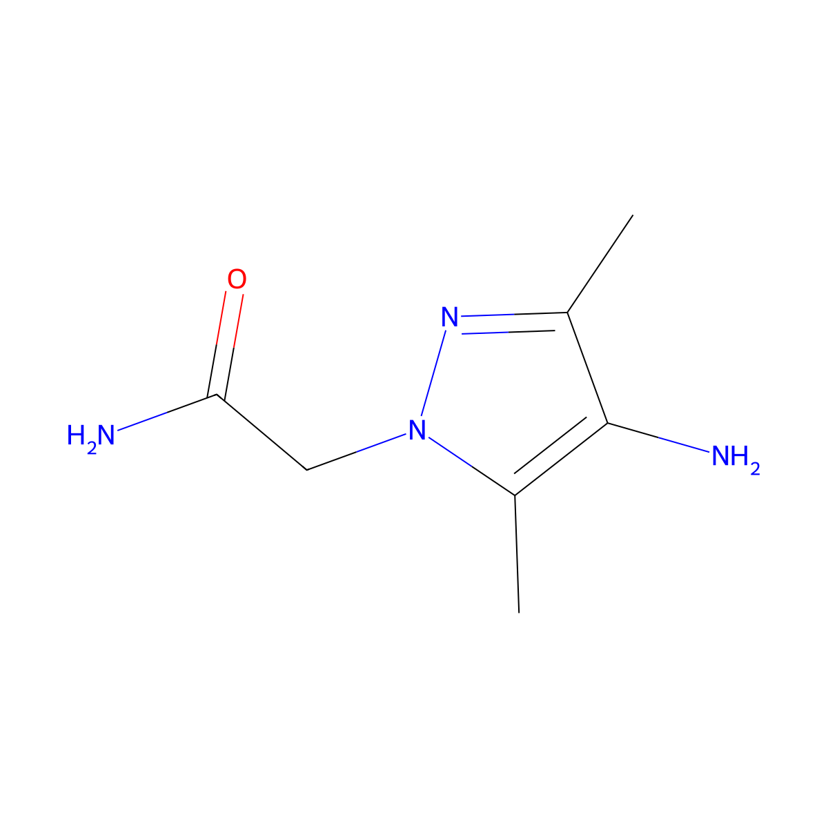 2-(4-amino-3,5-dimethyl-1H-pyrazol-1-yl)acetamide molecular structure, CAS 1152950-63-4