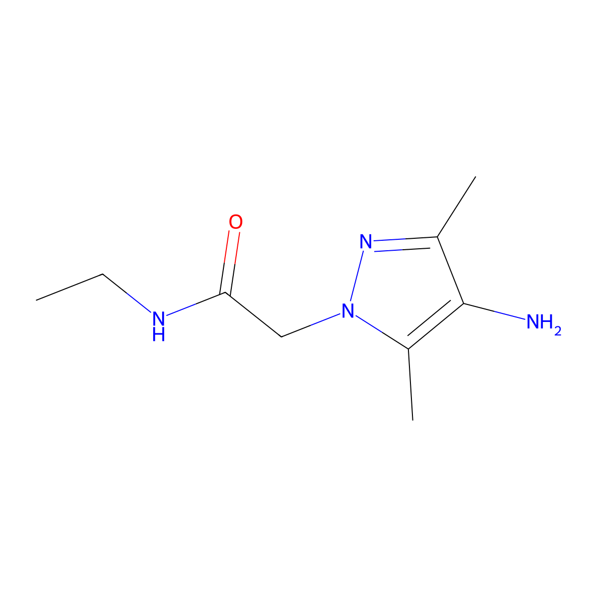 2-(4-Amino-3,5-dimethyl-1H-pyrazol-1-YL)-N-ethylacetamide molecular structure, CAS 1152950-77-0
