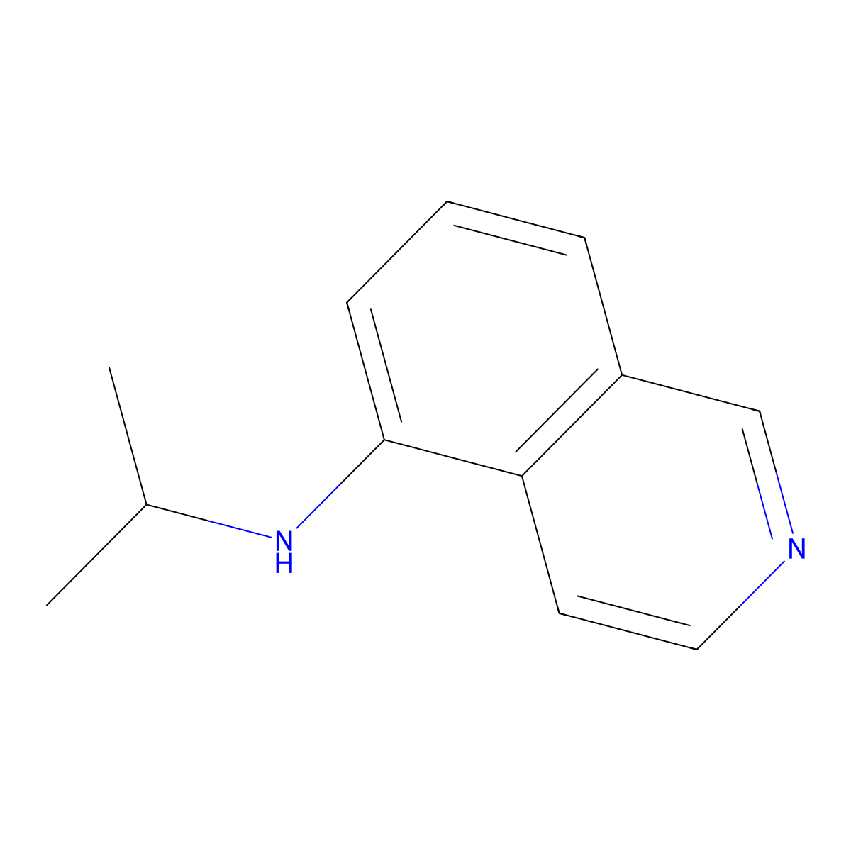 N-(propan-2-yl)isoquinolin-5-amine molecular structure, CAS 1152959-04-0