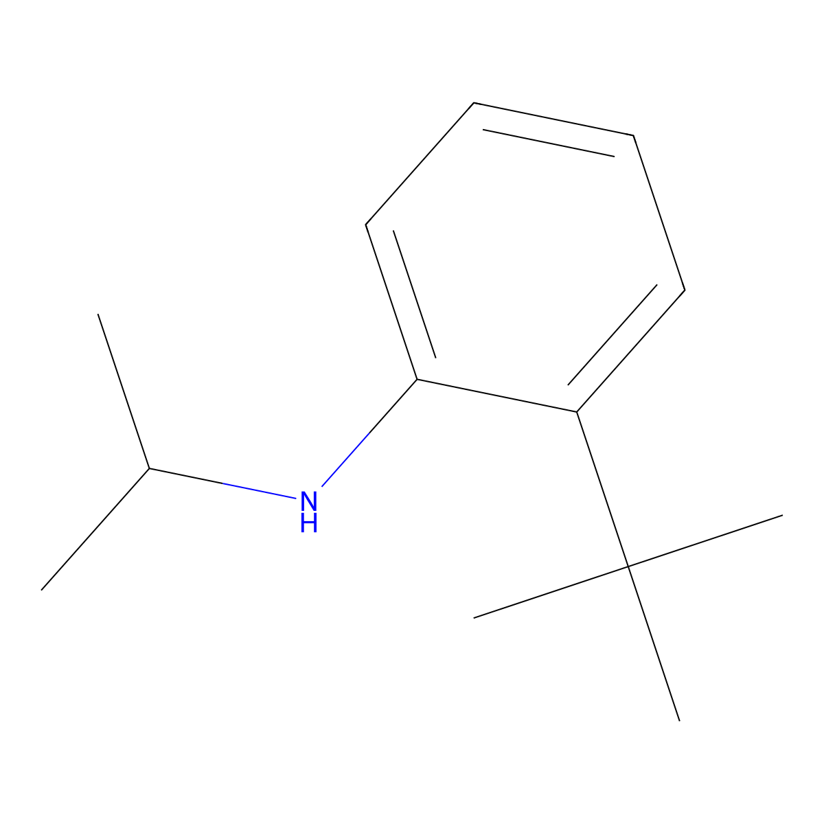 2-tert-butyl-N-isopropylaniline molecular structure, CAS 1152959-44-8