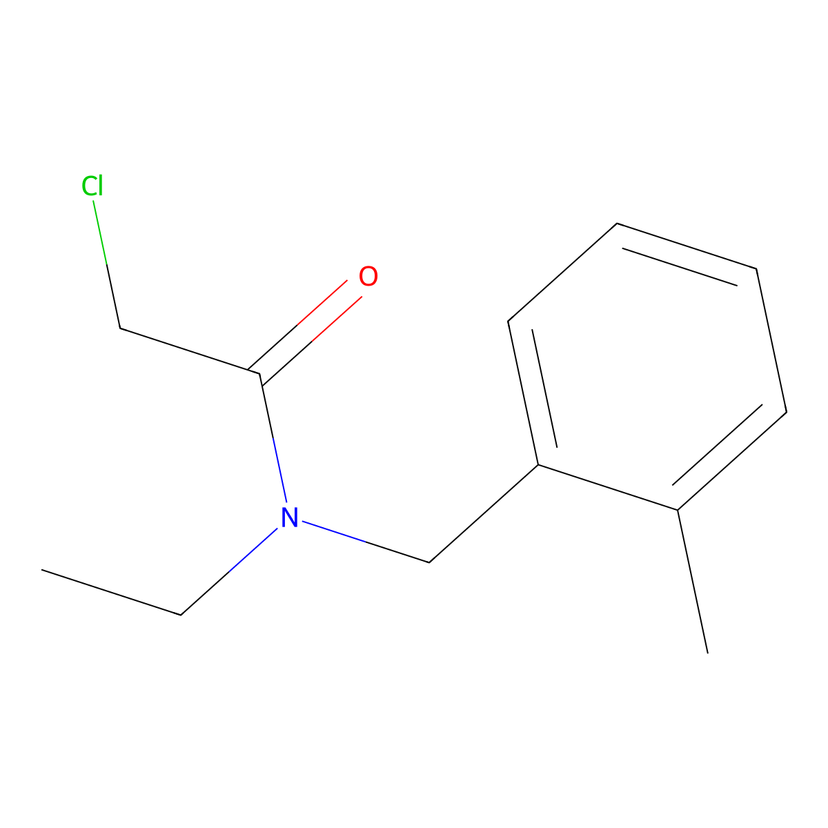 2-Chloro-N-ethyl-N-(2-methyl-benzyl)-acetamide molecular structure, CAS 1152982-50-7
