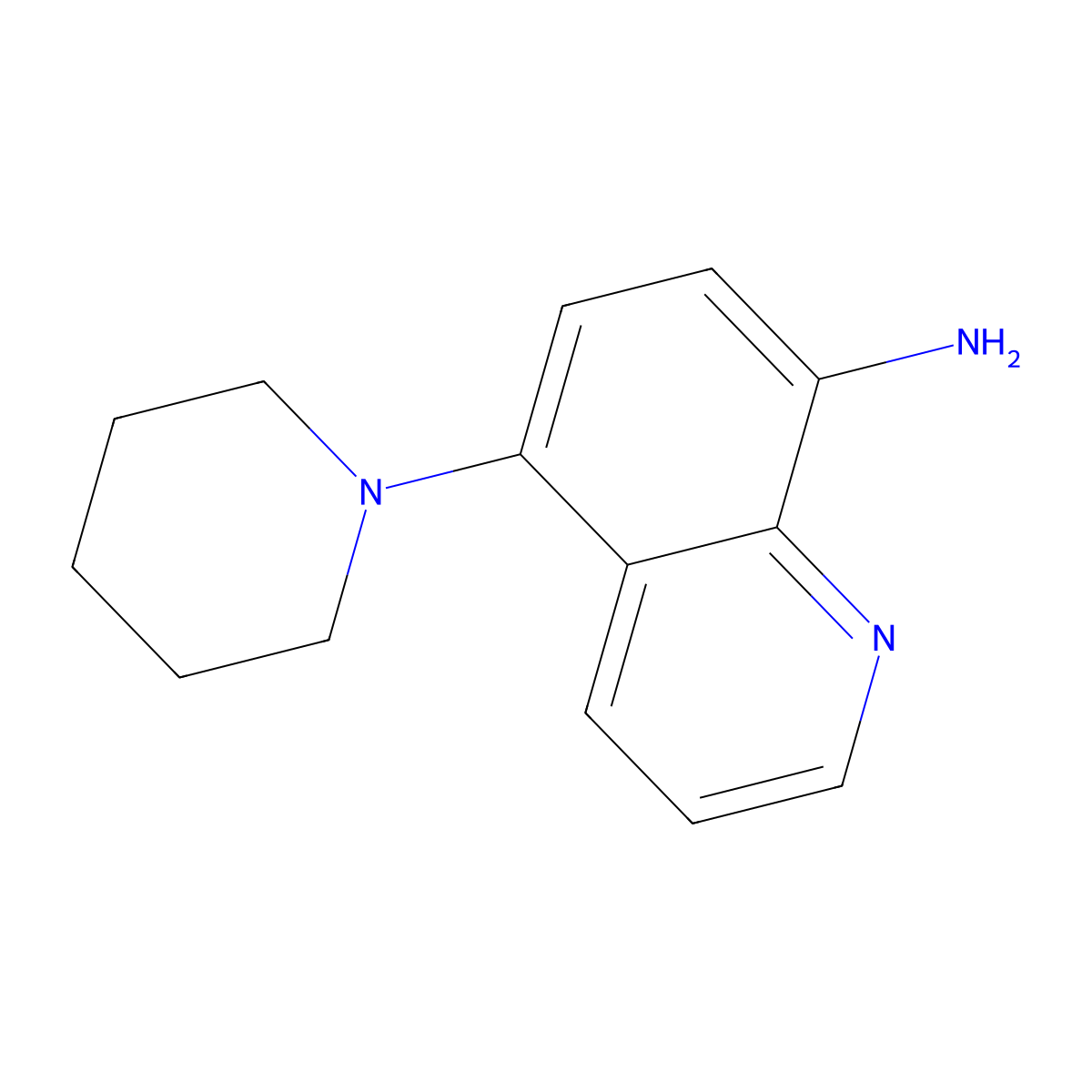 5-(Piperidin-1-yl)quinolin-8-amine molecular structure, CAS 1152988-09-4