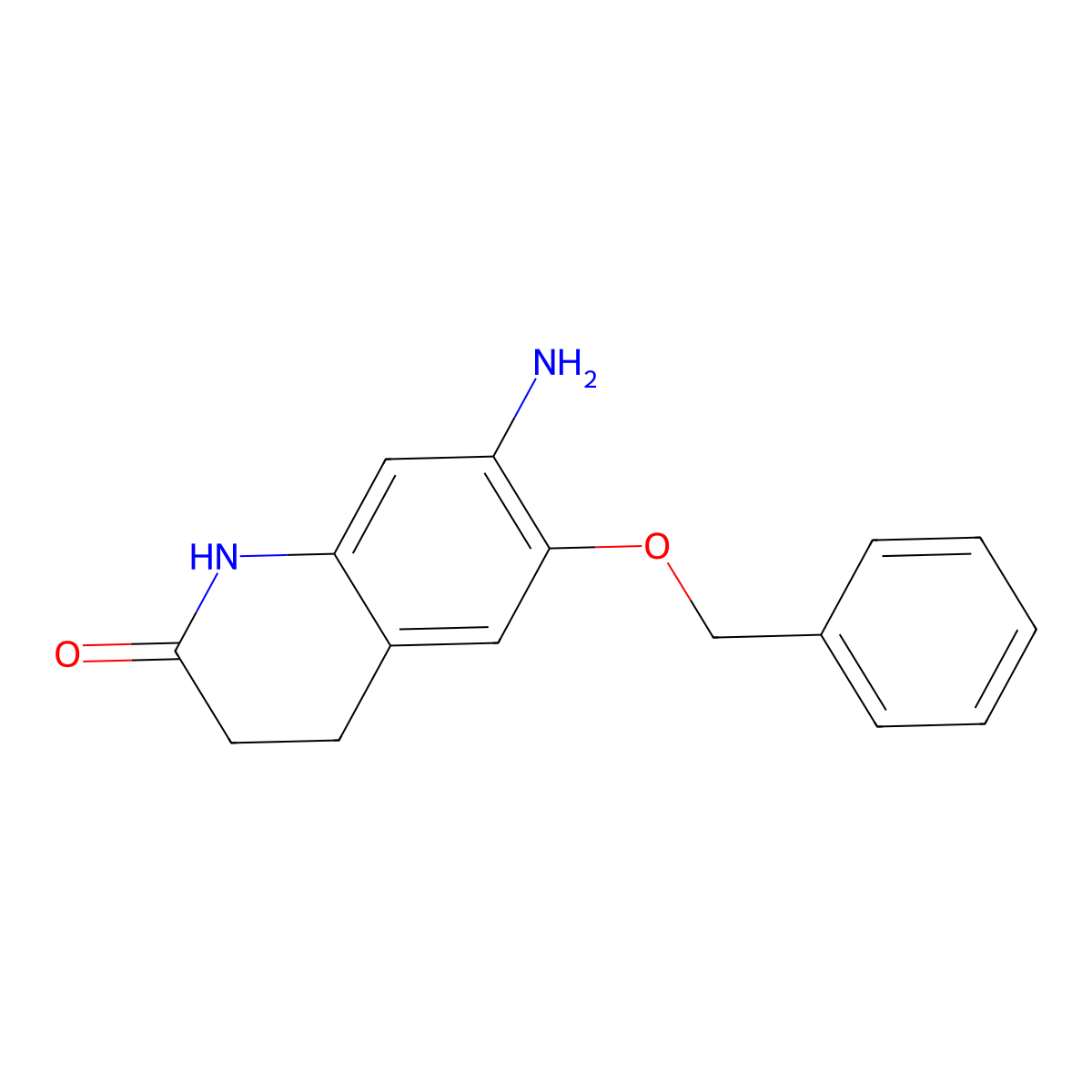 7-Amino-6-(benzyloxy)-1,2,3,4-tetrahydroquinolin-2-one molecular structure, CAS 1152988-55-0