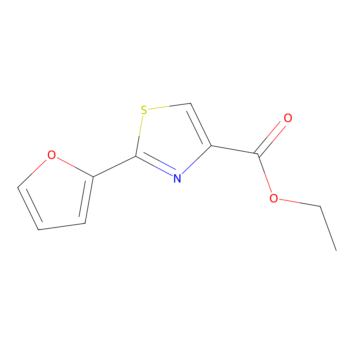 Ethyl 2-(2-Furyl)thiazole-4-carboxylate molecular structure, CAS 115299-19-9