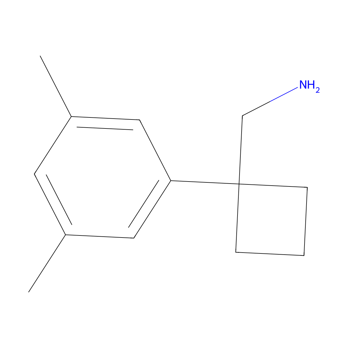 [1-(3,5-Dimethylphenyl)cyclobutyl]methanamine molecular structure, CAS 1152996-05-8