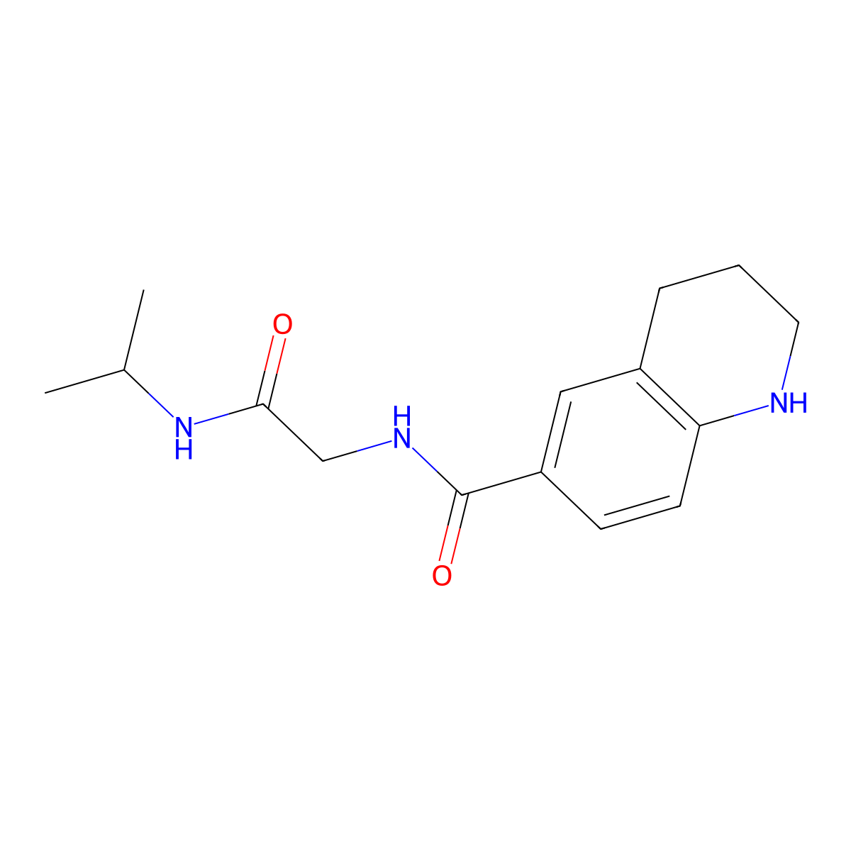 N-(Propan-2-yl)-2-[(1,2,3,4-tetrahydroquinolin-6-yl)formamido]acetamide molecular structure, CAS 1152997-49-3