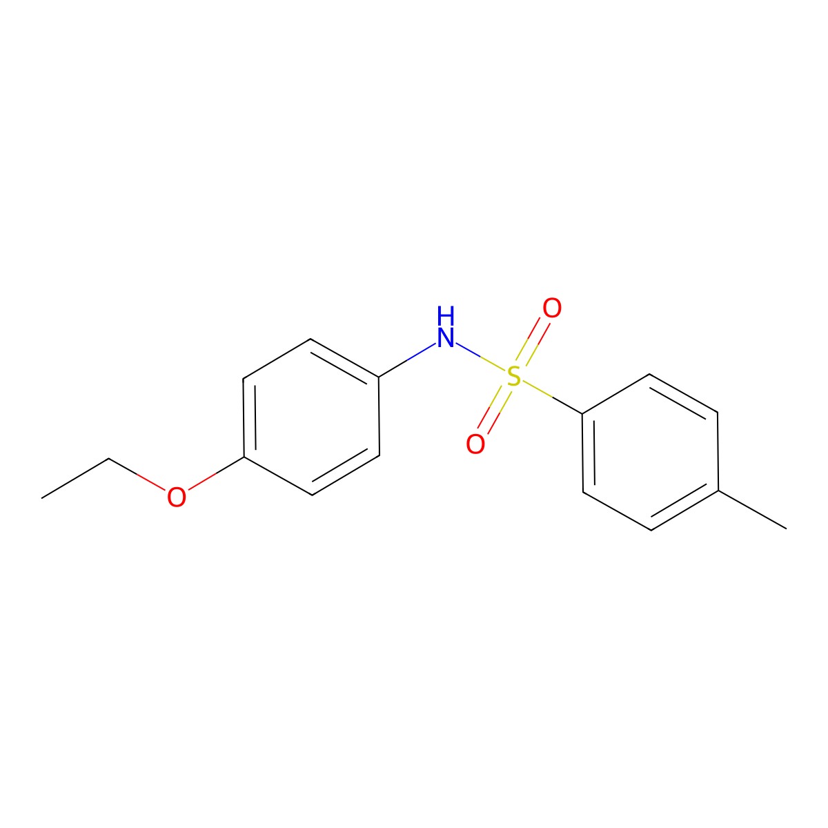 N-(4-Ethoxyphenyl)-4-methylbenzenesulfonamide molecular structure, CAS 1153-47-5