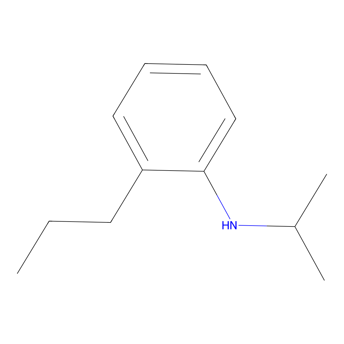 N-(propan-2-yl)-2-propylaniline molecular structure, CAS 1153012-73-7
