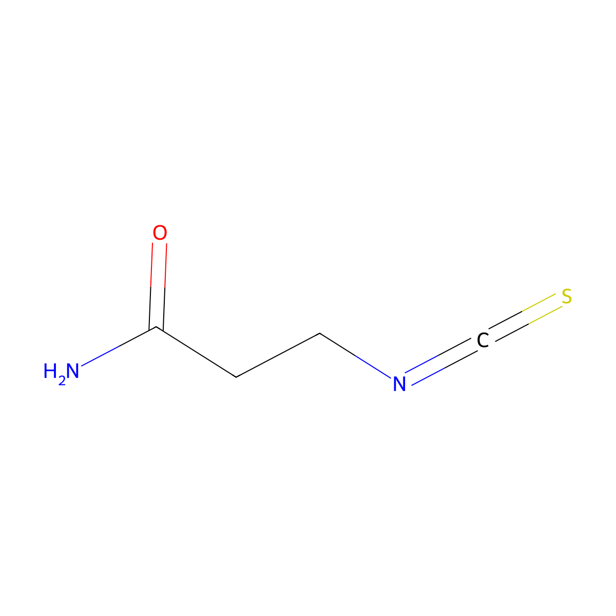 3-Isothiocyanatopropanamide molecular structure, CAS 1153046-21-9