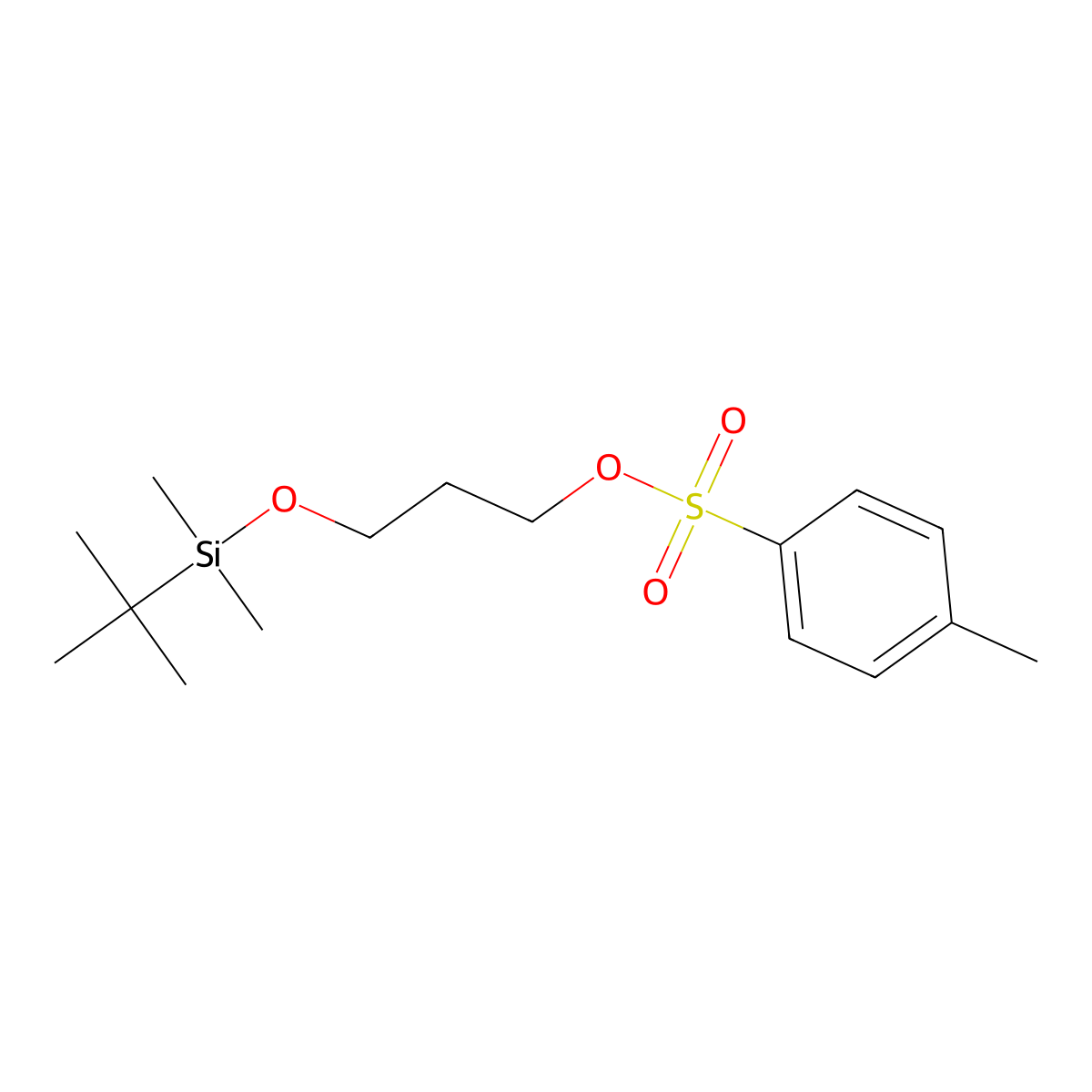 3-((Tert-butyldimethylsilyl)oxy)propyl 4-methylbenzenesulfonate molecular structure, CAS 115306-83-7
