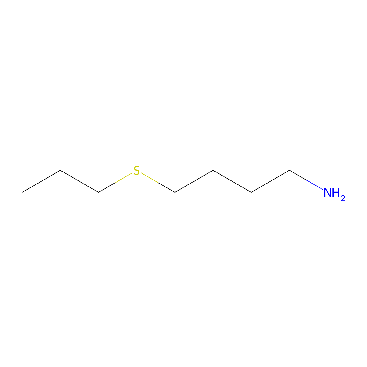 4-Propylsulfanyl-butylamine molecular structure, CAS 1153080-48-8