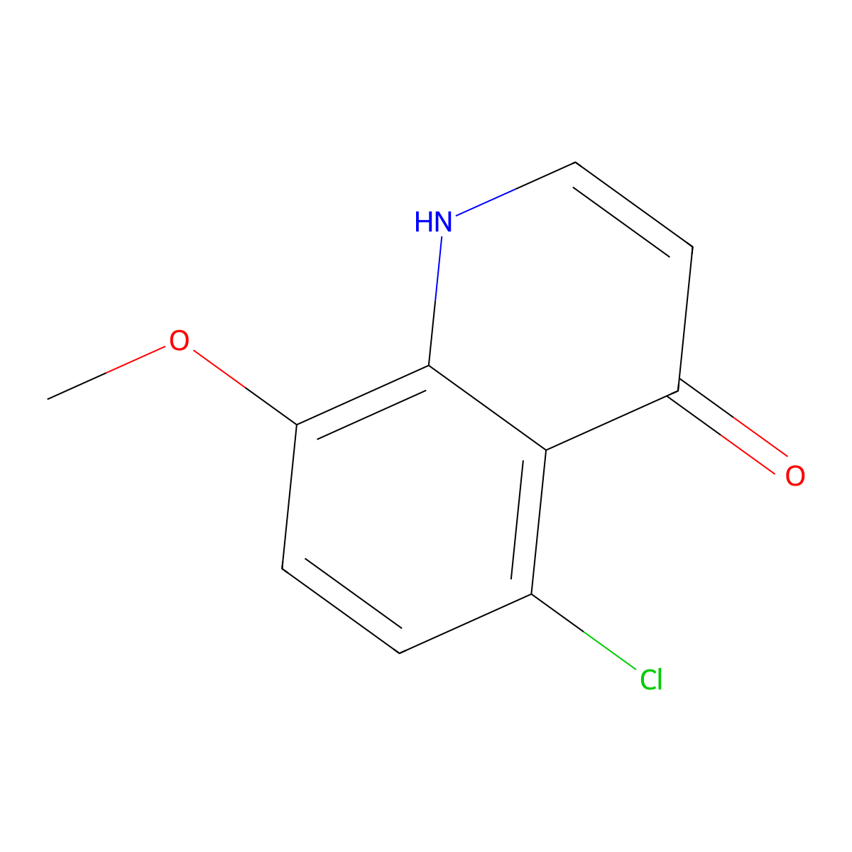 5-Chloro-8-methoxyquinolin-4-ol molecular structure, CAS 1153084-29-7