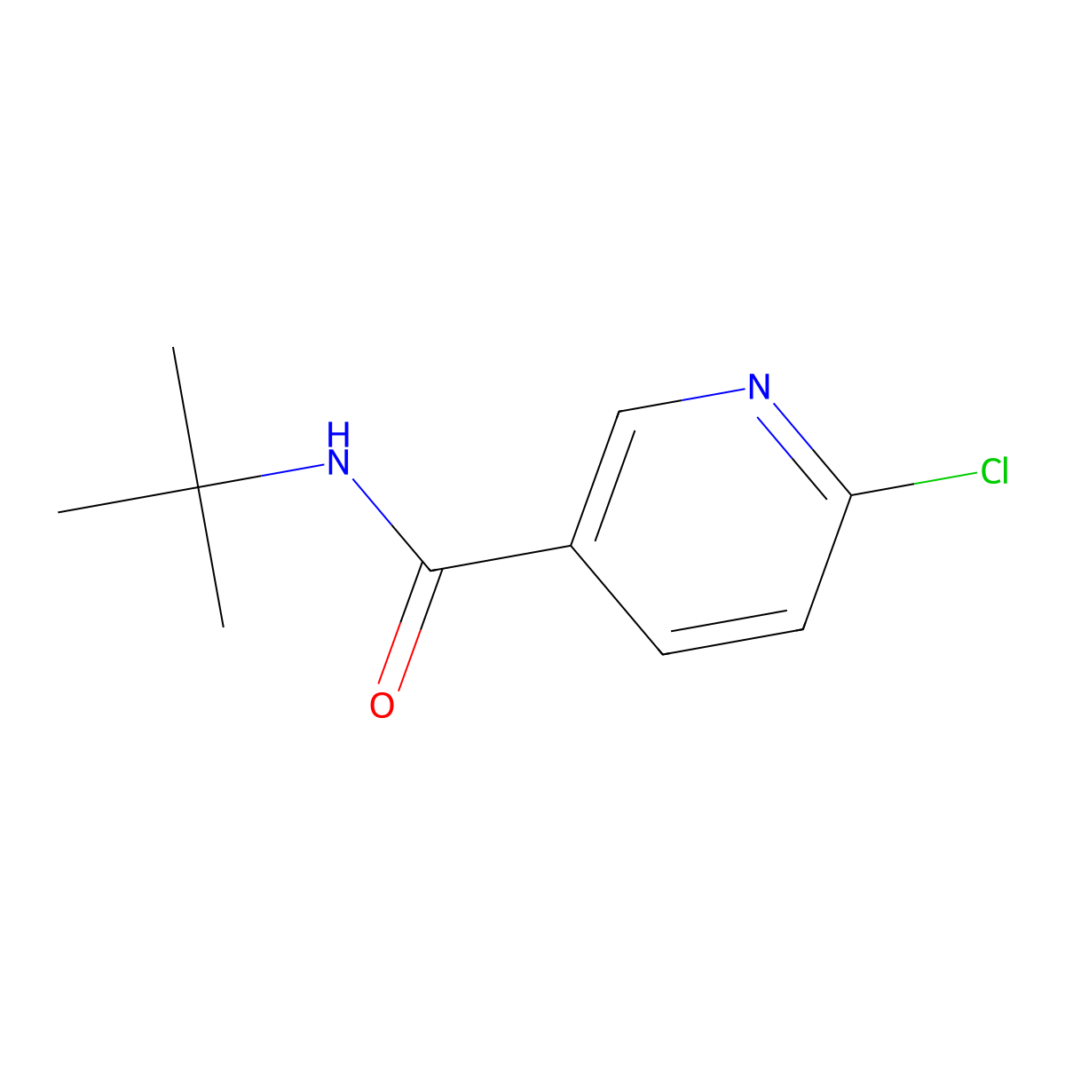 N-tert-butyl-6-chloronicotinamide molecular structure, CAS 115309-58-5
