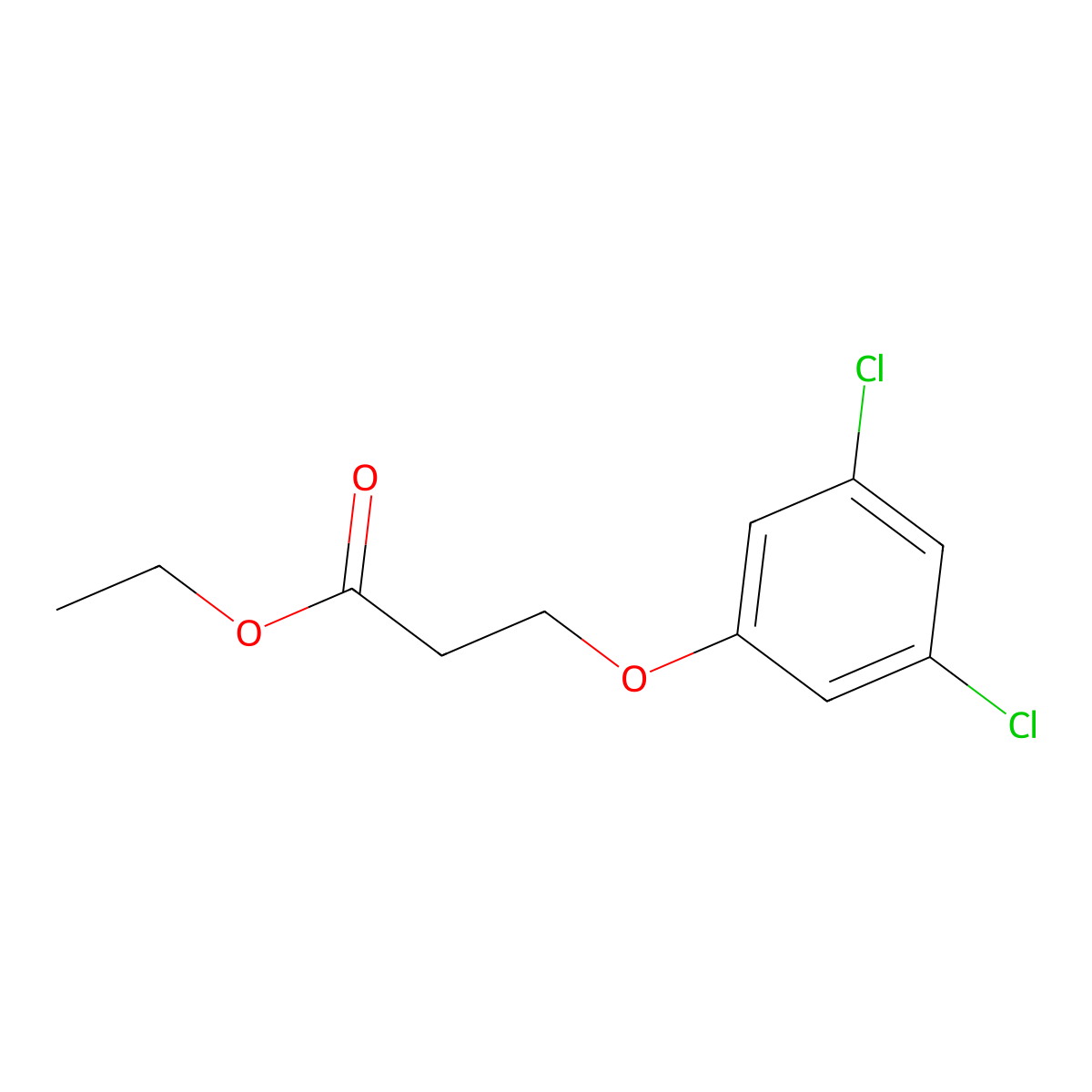 Ethyl 3-(3,5-dichloro-phenoxy)propanoate molecular structure, CAS 1153092-97-7