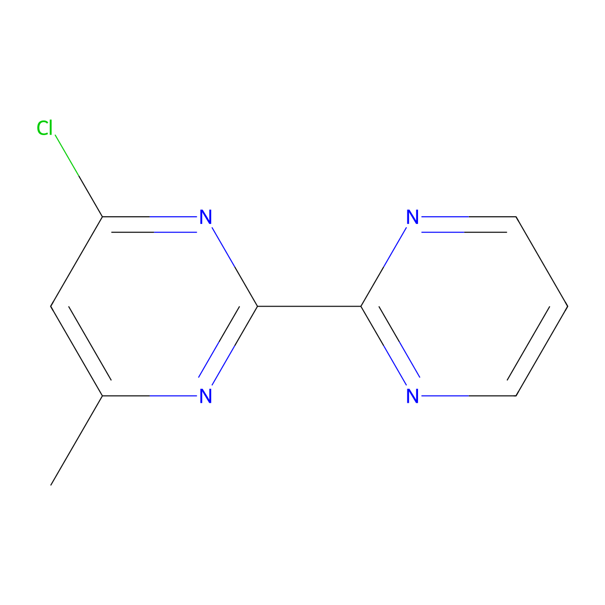 4-Chloro-6-methyl-2,2'-bipyrimidine molecular structure, CAS 1153093-46-9