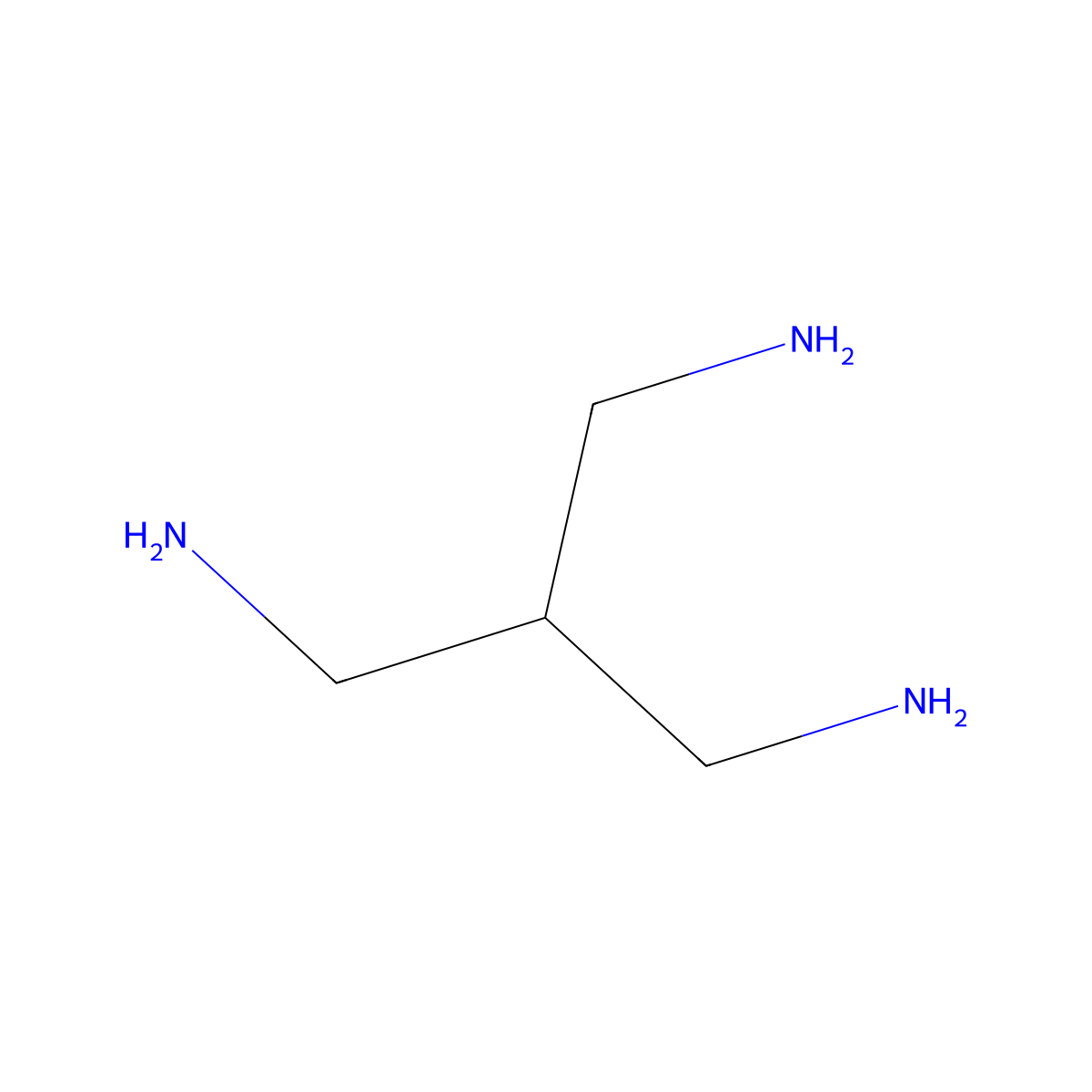 1,3-Propanediamine, 2-(aminomethyl)- molecular structure, CAS 115310-97-9