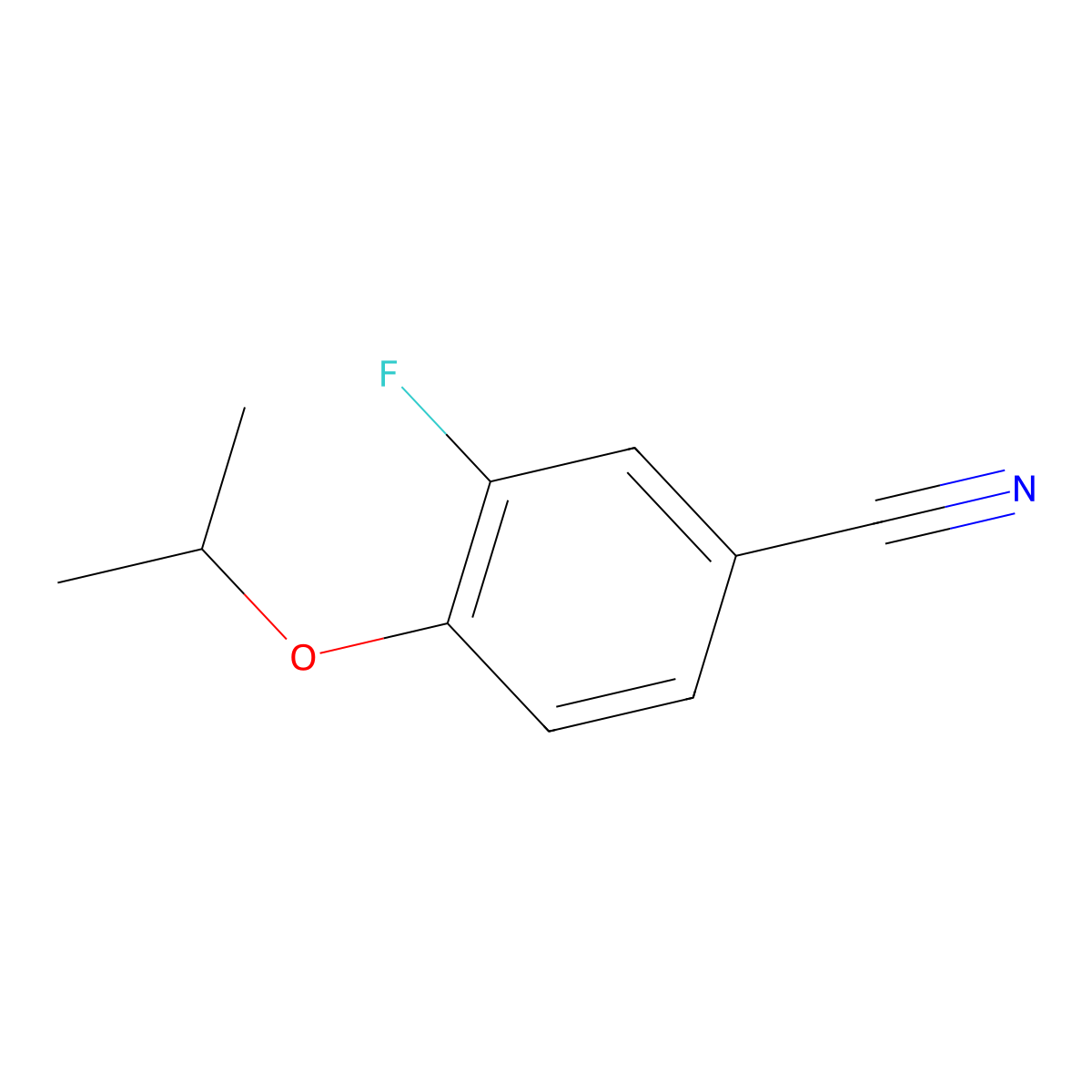 3-Fluoro-4-isopropoxybenzonitrile molecular structure, CAS 1153103-84-4