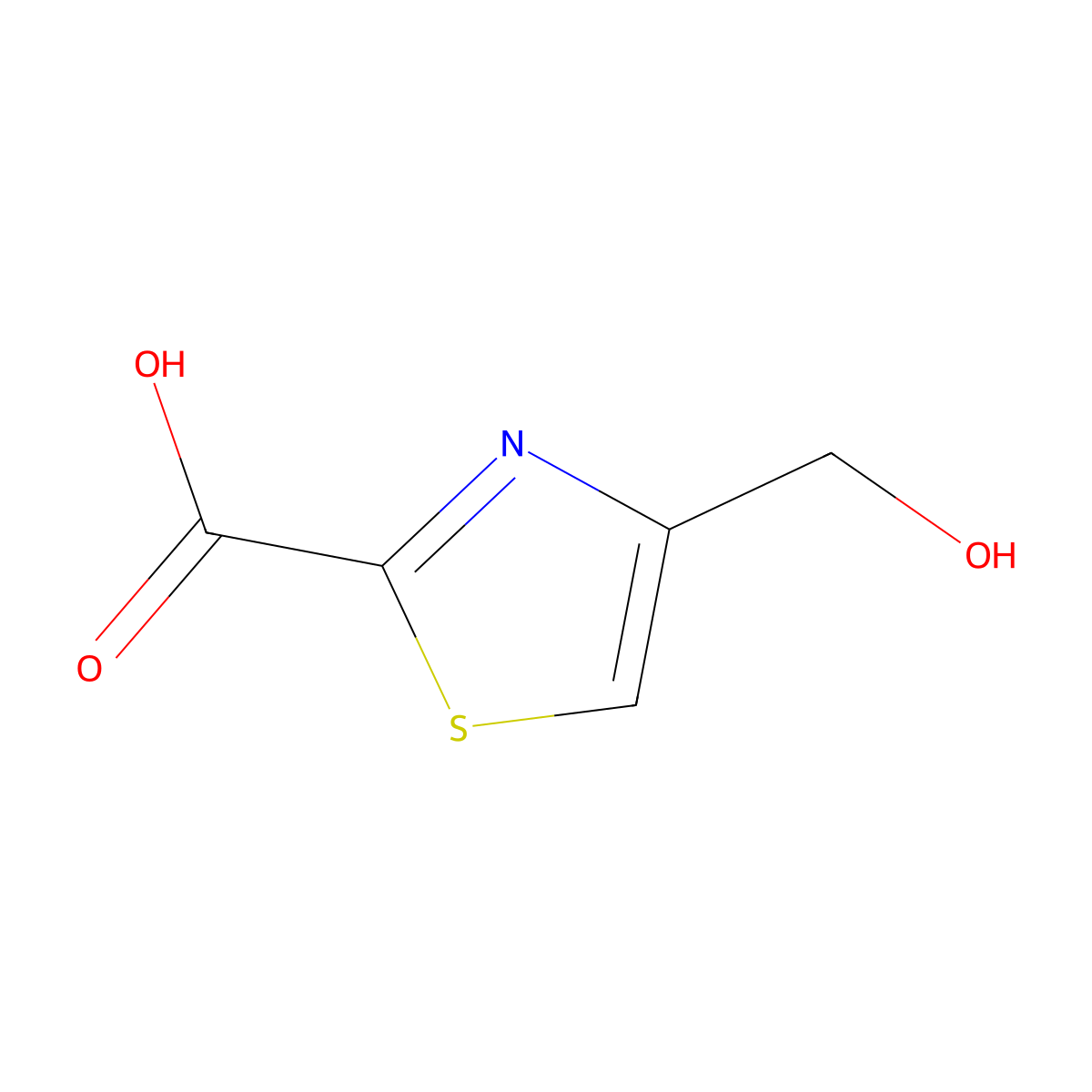 4-(Hydroxymethyl)thiazole-2-carboxylic acid molecular structure, CAS 1153107-93-7