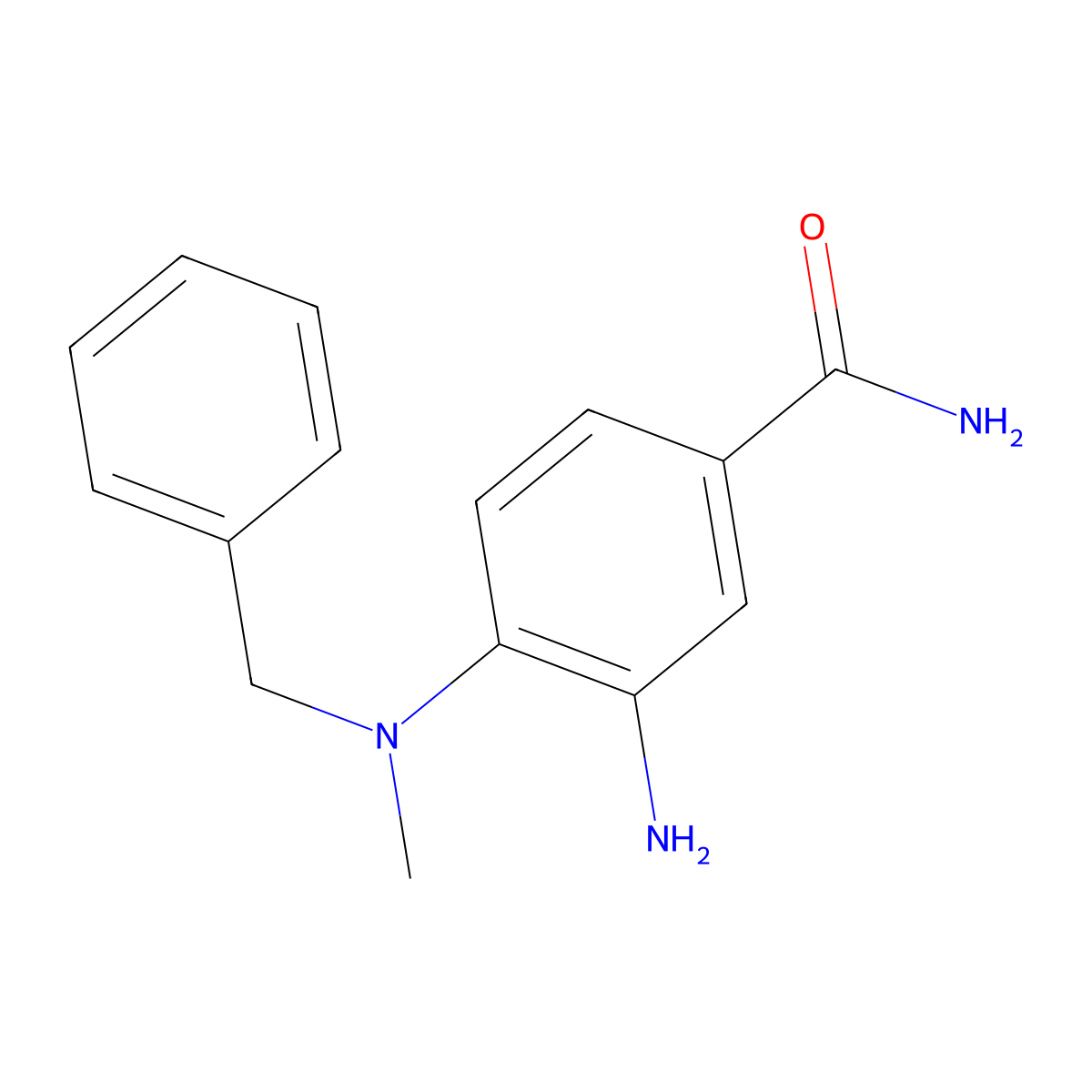 3-Amino-4-(benzyl(methyl)amino)benzamide molecular structure, CAS 1153119-36-8