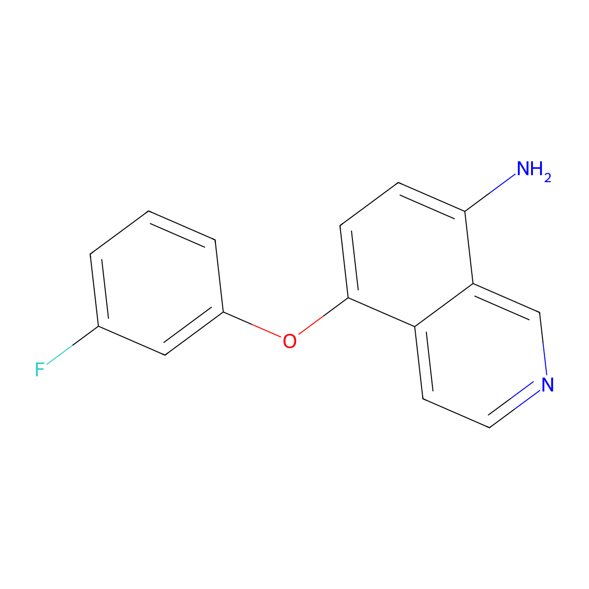 5-(3-Fluorophenoxy)isoquinolin-8-amine molecular structure, CAS 1153120-17-2
