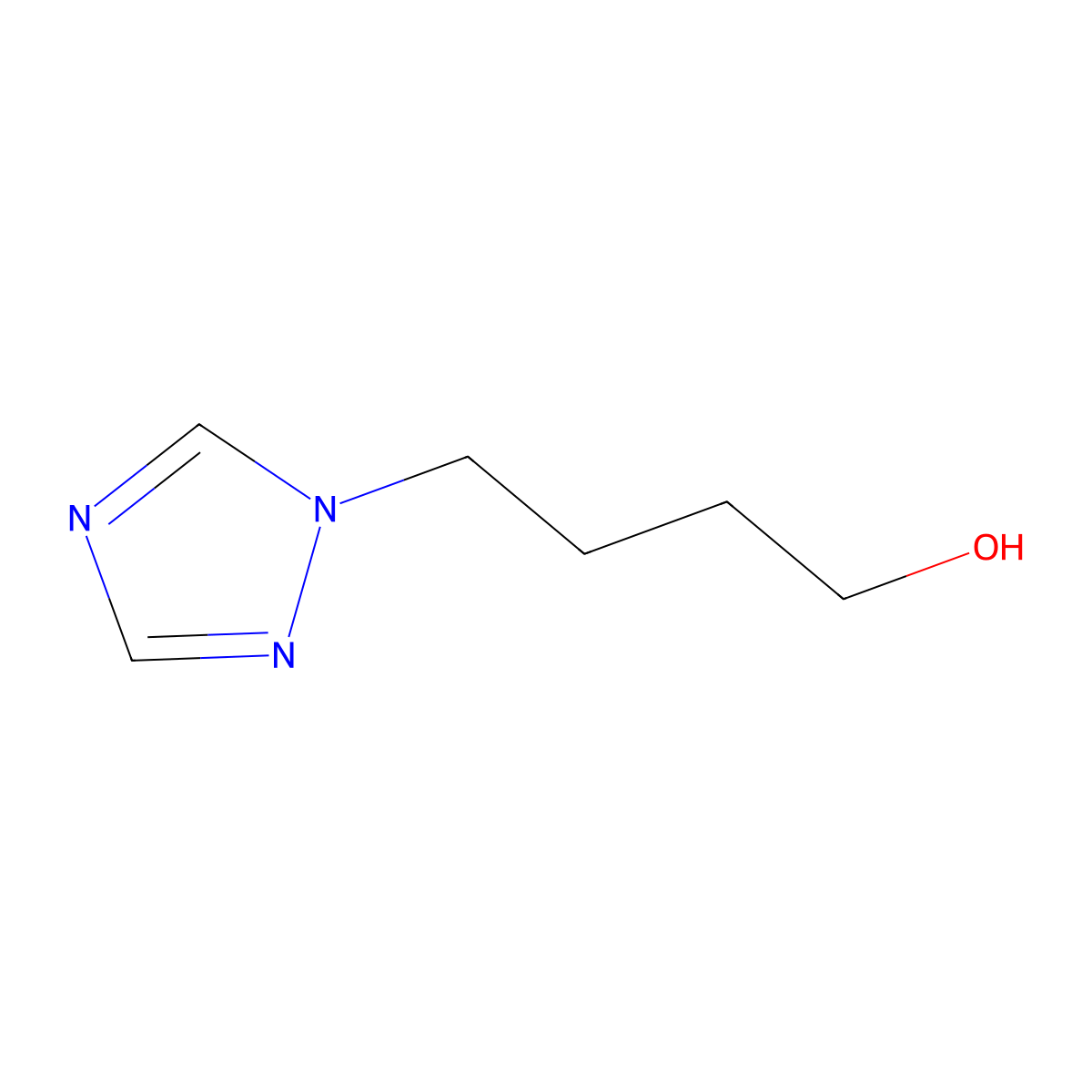 4-(1H-1,2,4-Triazol-1-yl)butan-1-ol molecular structure, CAS 1153126-19-2