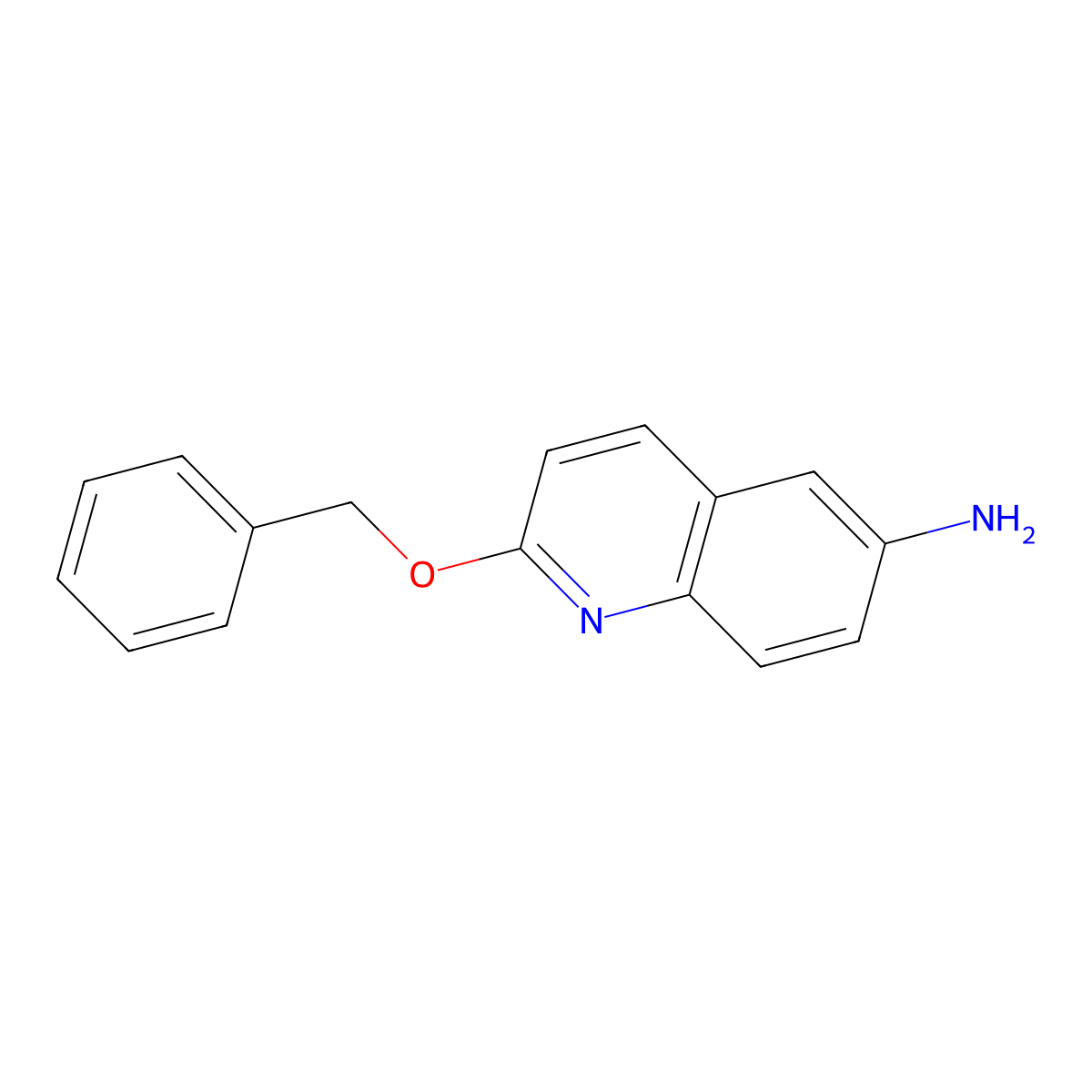 2-(Benzyloxy)quinolin-6-amine molecular structure, CAS 1153157-55-1