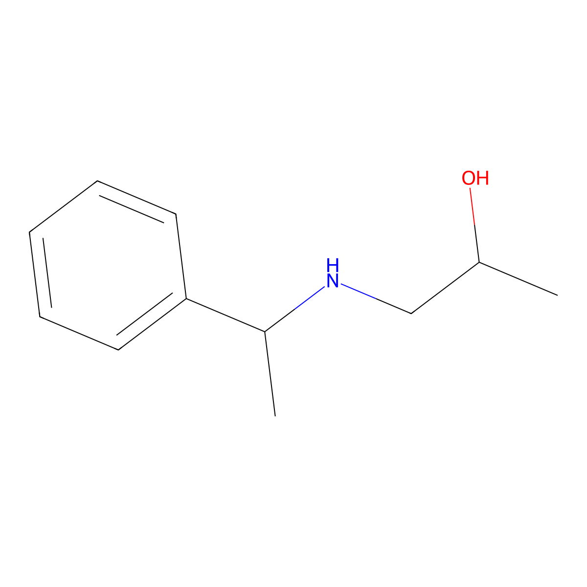 1-[(1-Phenylethyl)amino]propan-2-ol molecular structure, CAS 1153186-93-6