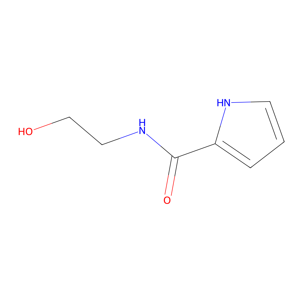 N-(2-hydroxyethyl)-1H-pyrrole-2-carboxamide molecular structure, CAS 1153189-07-1