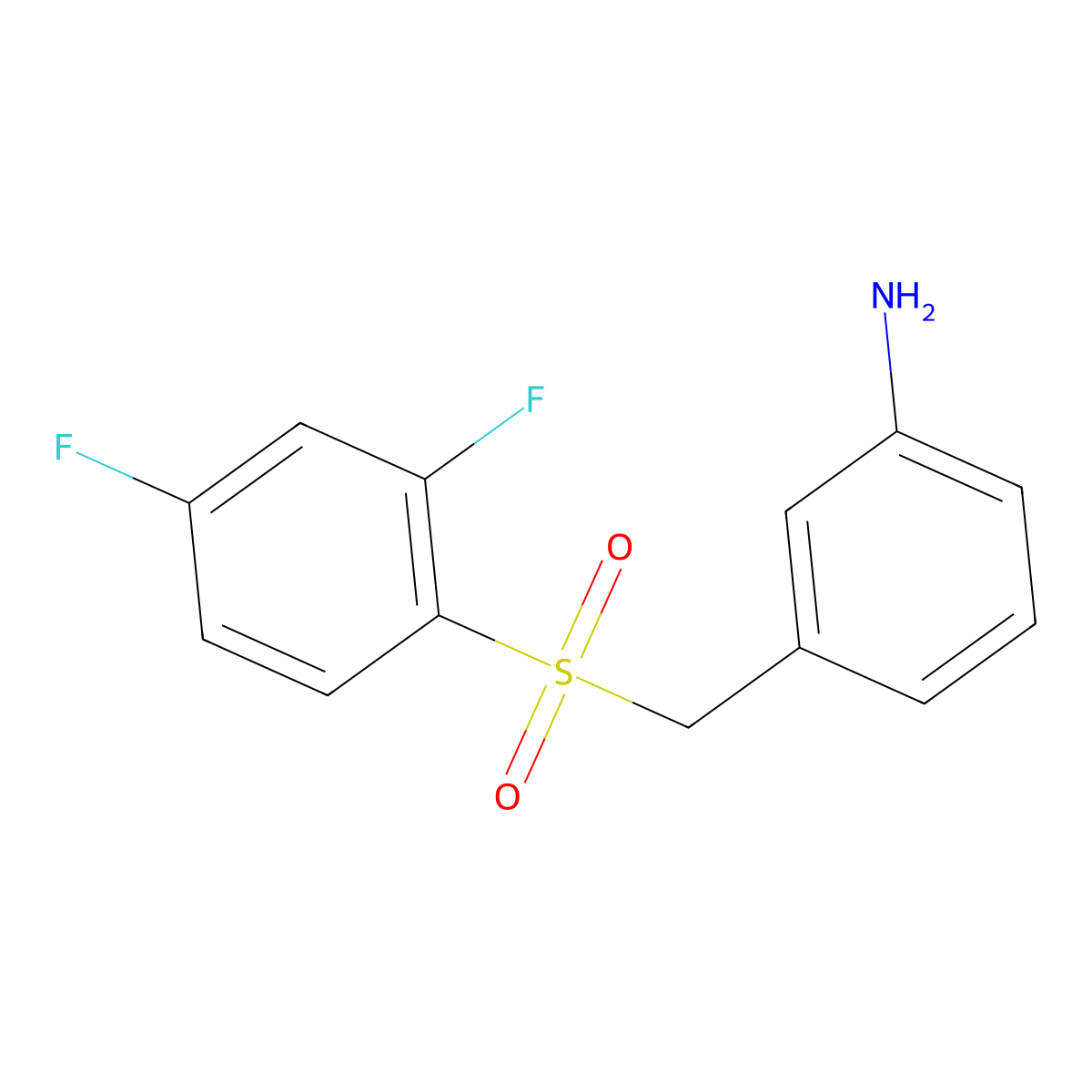 3-[(2,4-Difluorobenzenesulfonyl)methyl]aniline molecular structure, CAS 1153198-78-7