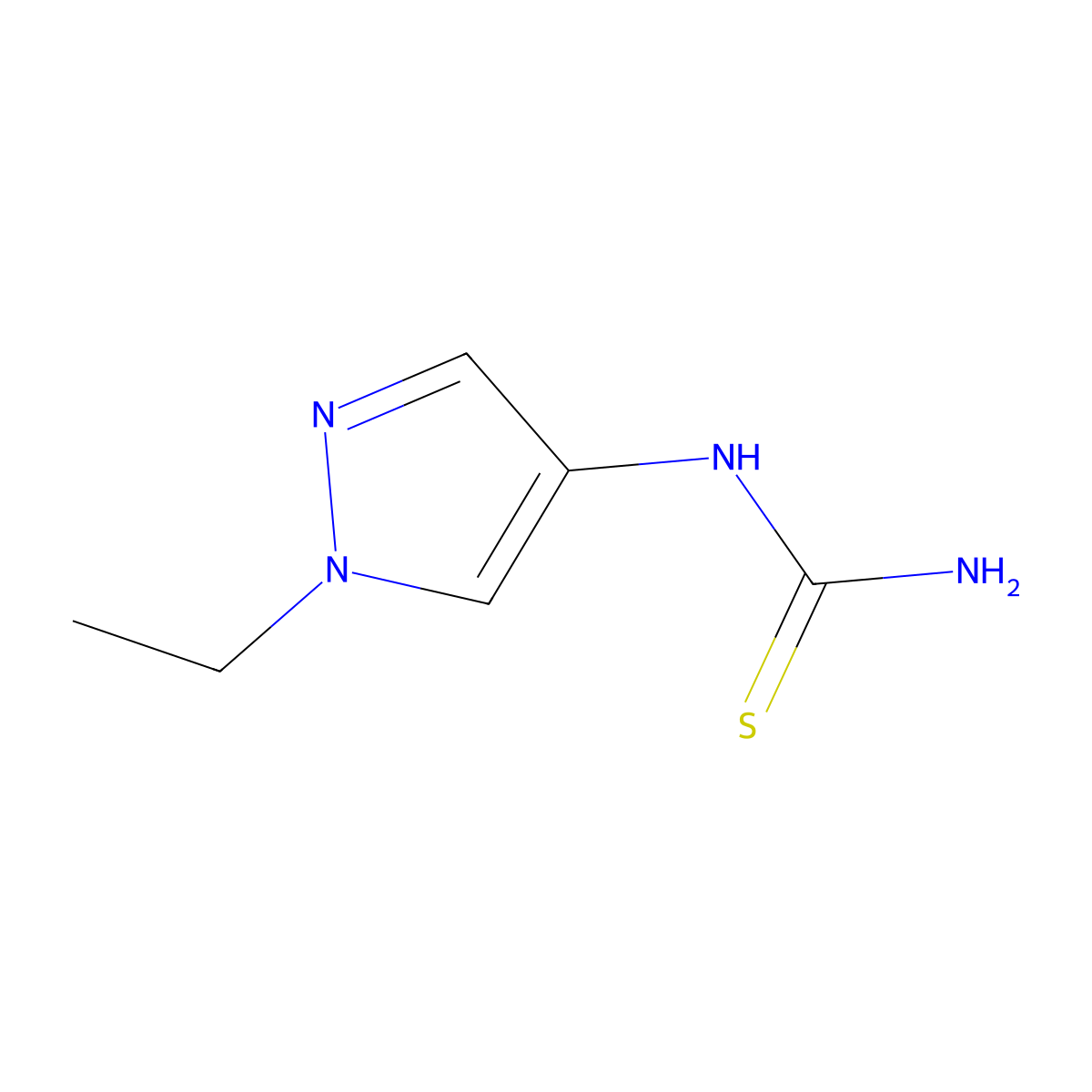 (1-Ethyl-1h-pyrazol-4-yl)thiourea molecular structure, CAS 1153211-83-6