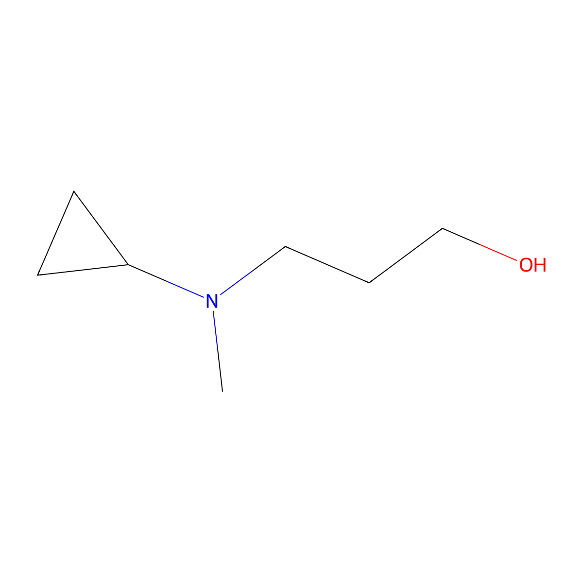 3-[Cyclopropyl(methyl)amino]propan-1-ol molecular structure, CAS 1153245-81-8