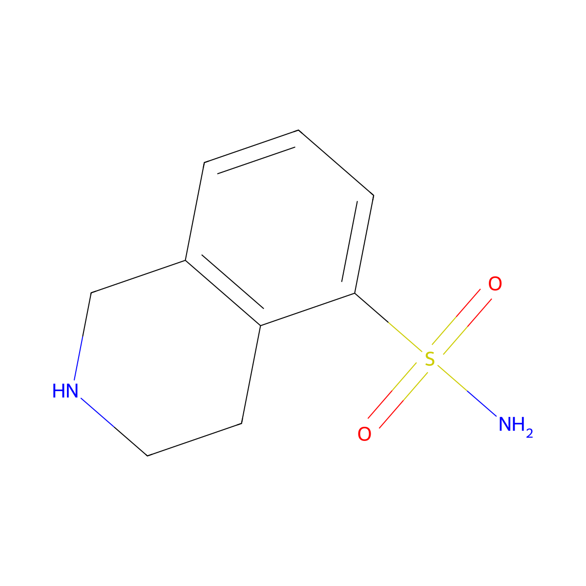 1,2,3,4-Tetrahydroisoquinoline-5-sulfonamide molecular structure, CAS 1153247-92-7