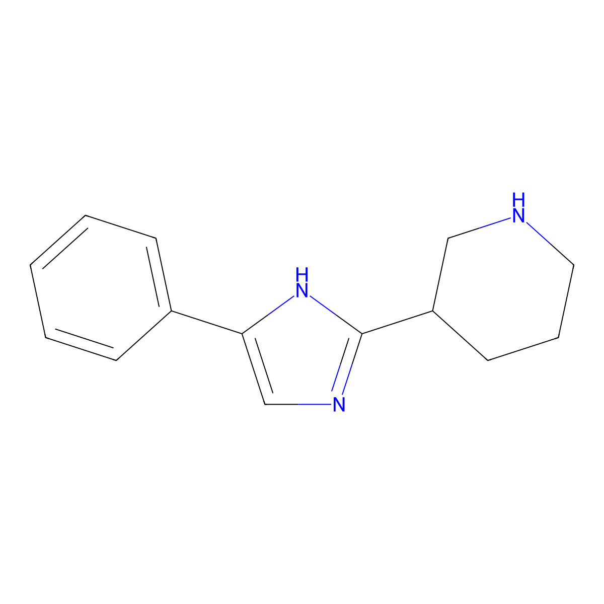 3-(4-phenyl-1H-imidazol-2-yl)piperidine molecular structure, CAS 1153269-45-4