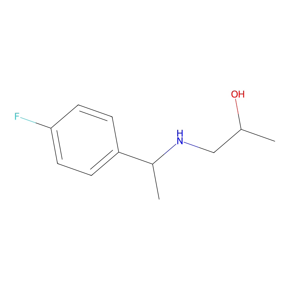 1-{[1-(4-Fluorophenyl)ethyl]amino}propan-2-ol molecular structure, CAS 1153279-06-1