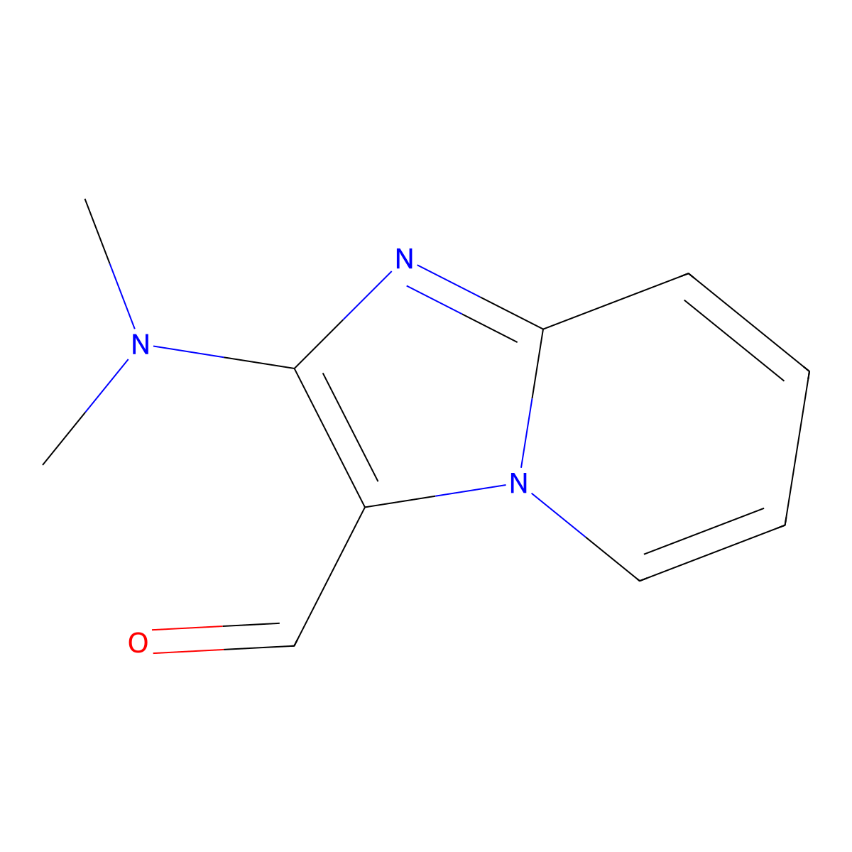 2-(Dimethylamino)imidazo[1,2-a]pyridine-3-carbaldehyde molecular structure, CAS 1153323-38-6