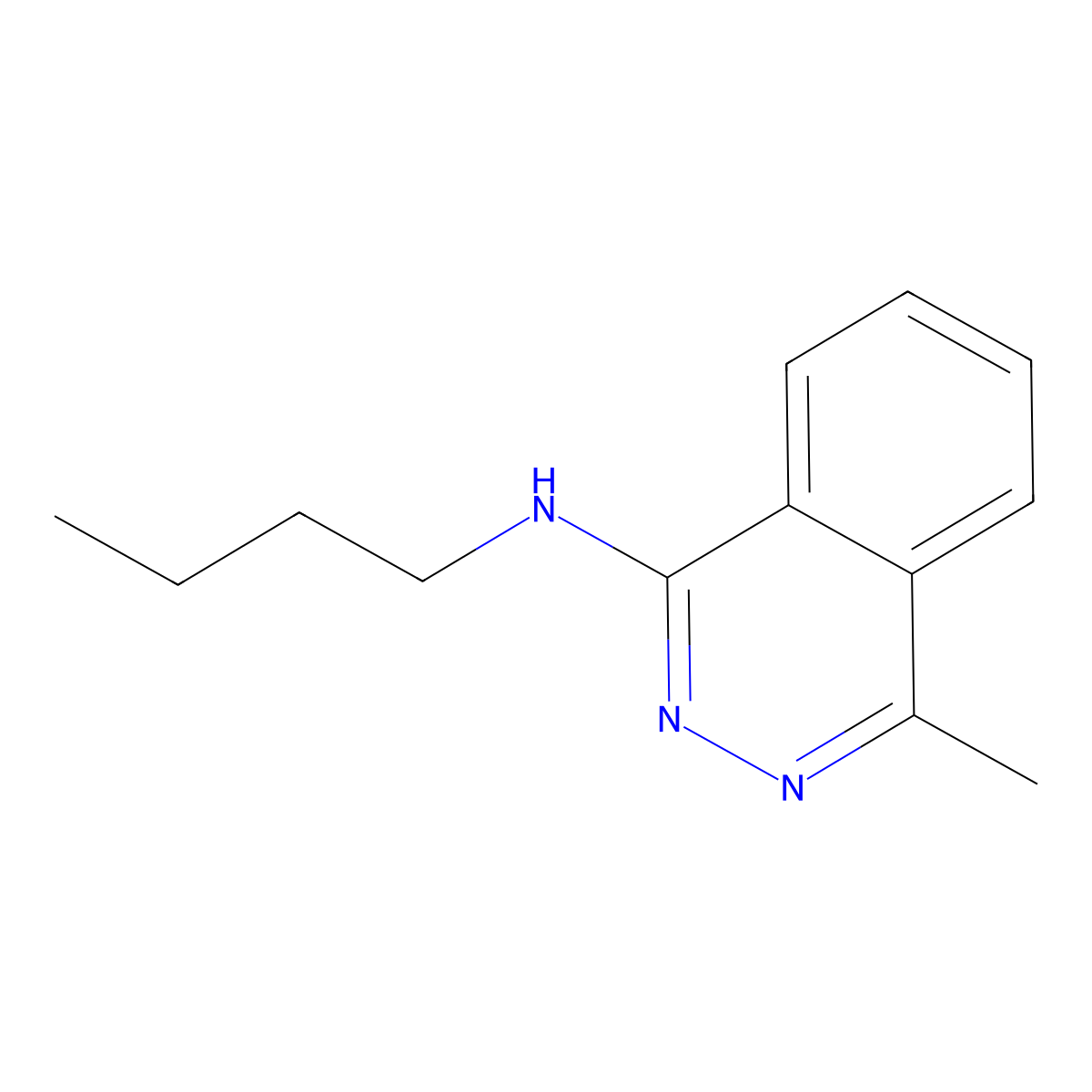 N-butyl-4-methylphthalazin-1-amine molecular structure, CAS 1153348-43-6