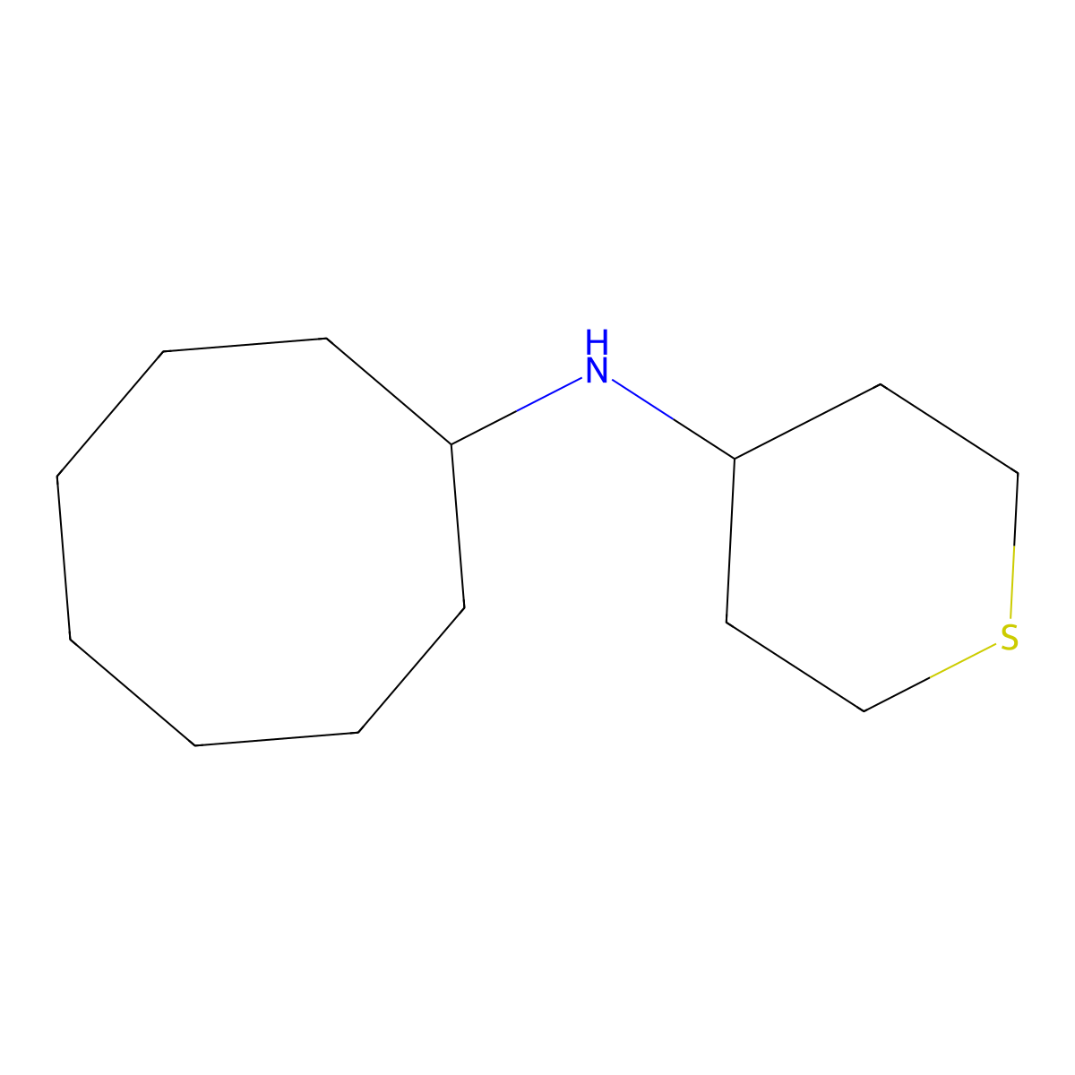 N-cyclooctylthian-4-amine molecular structure, CAS 1153349-00-8