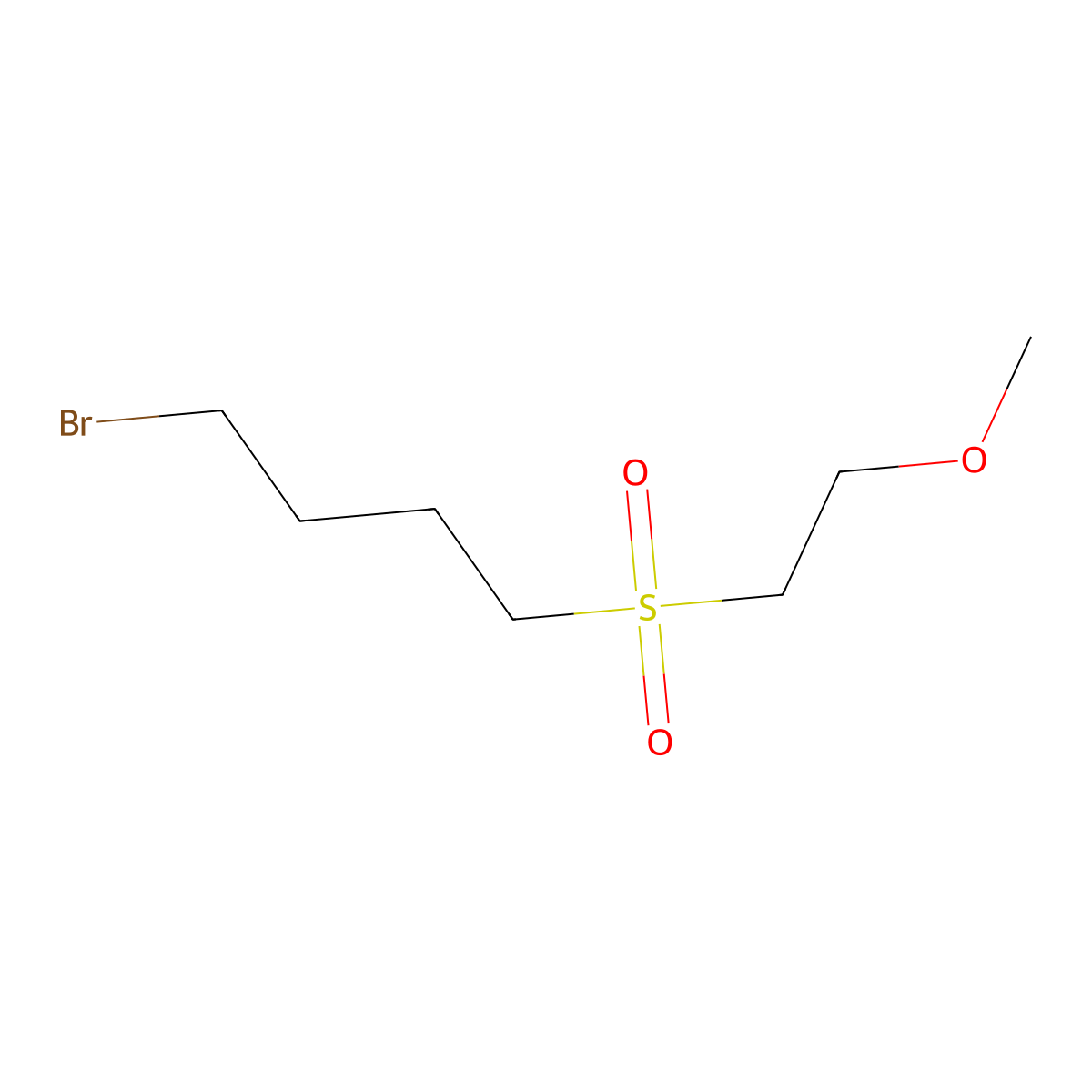 1-(4-Bromobutanesulfonyl)-2-methoxyethane molecular structure, CAS 1153353-75-3