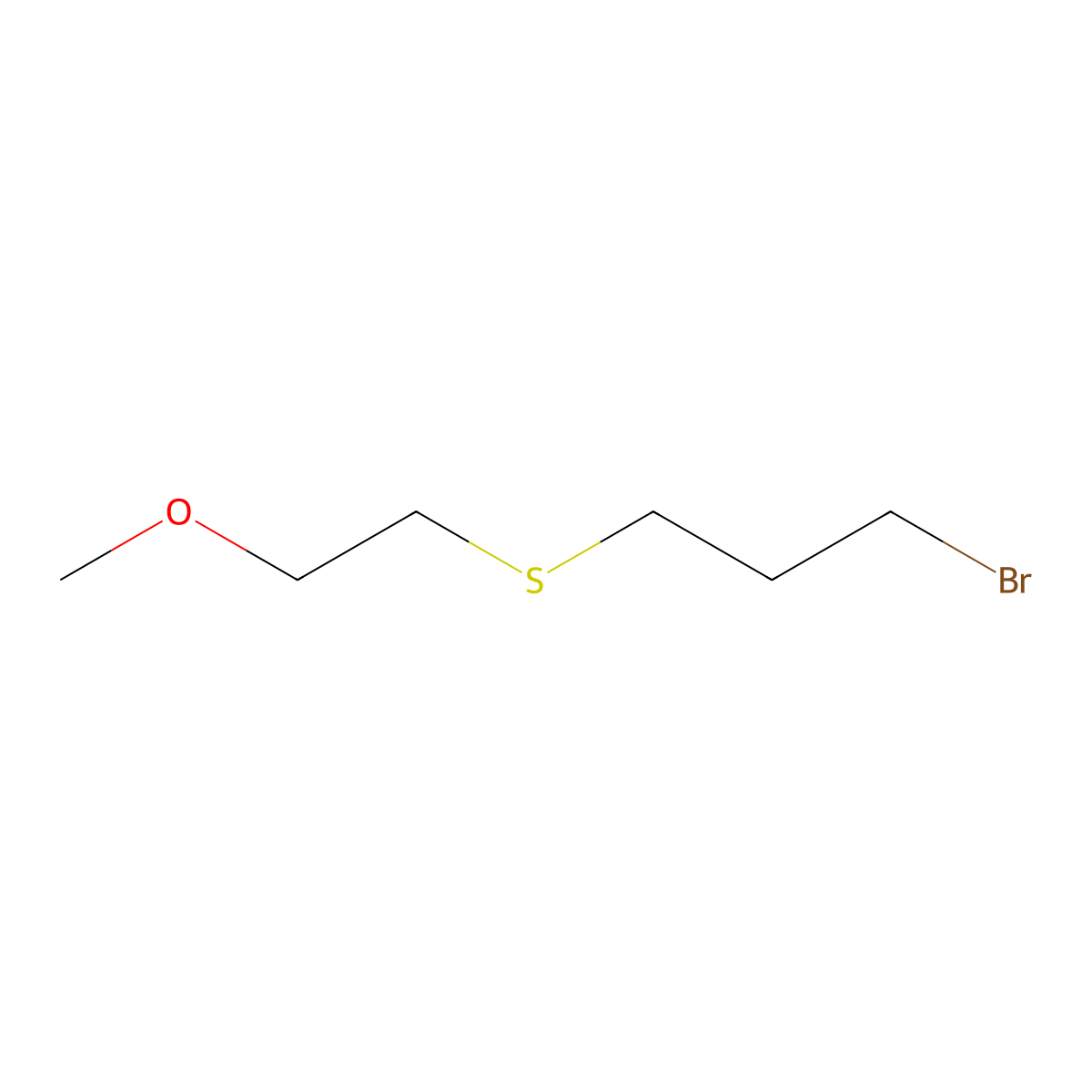 1-[(3-Bromopropyl)sulfanyl]-2-methoxyethane molecular structure, CAS 1153355-88-4