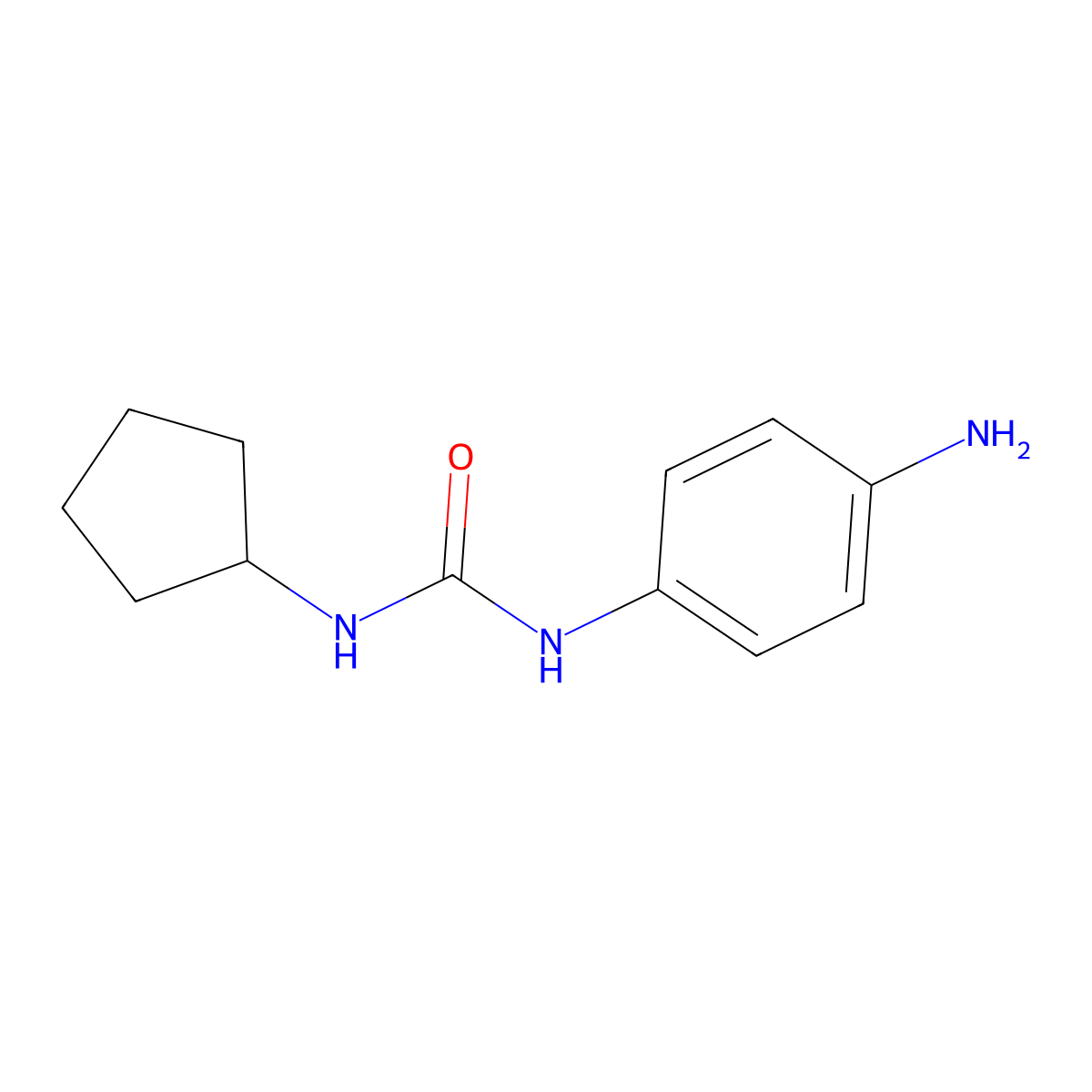 1-(4-Aminophenyl)-3-cyclopentylurea molecular structure, CAS 1153357-42-6