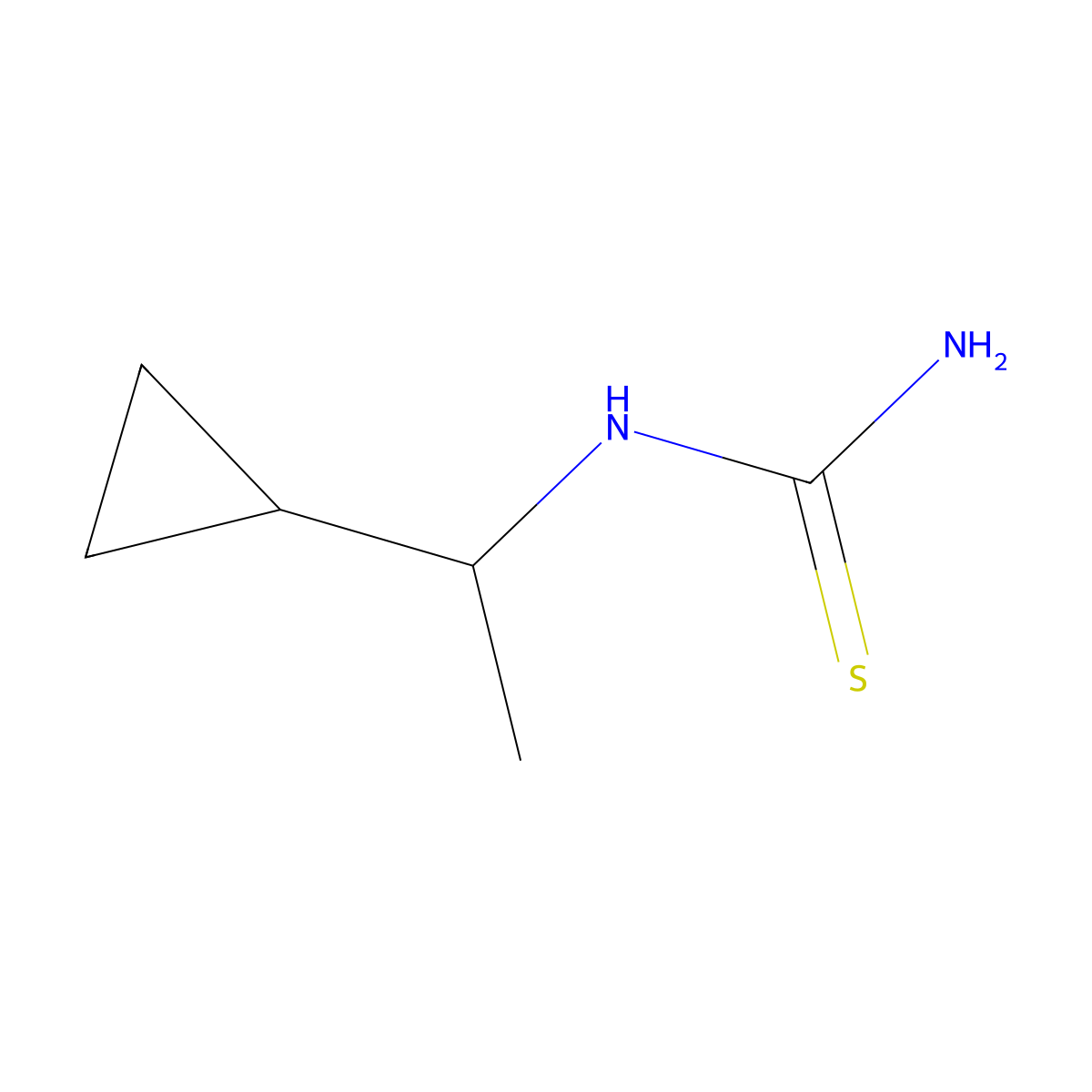 (1-Cyclopropylethyl)thiourea molecular structure, CAS 1153366-20-1