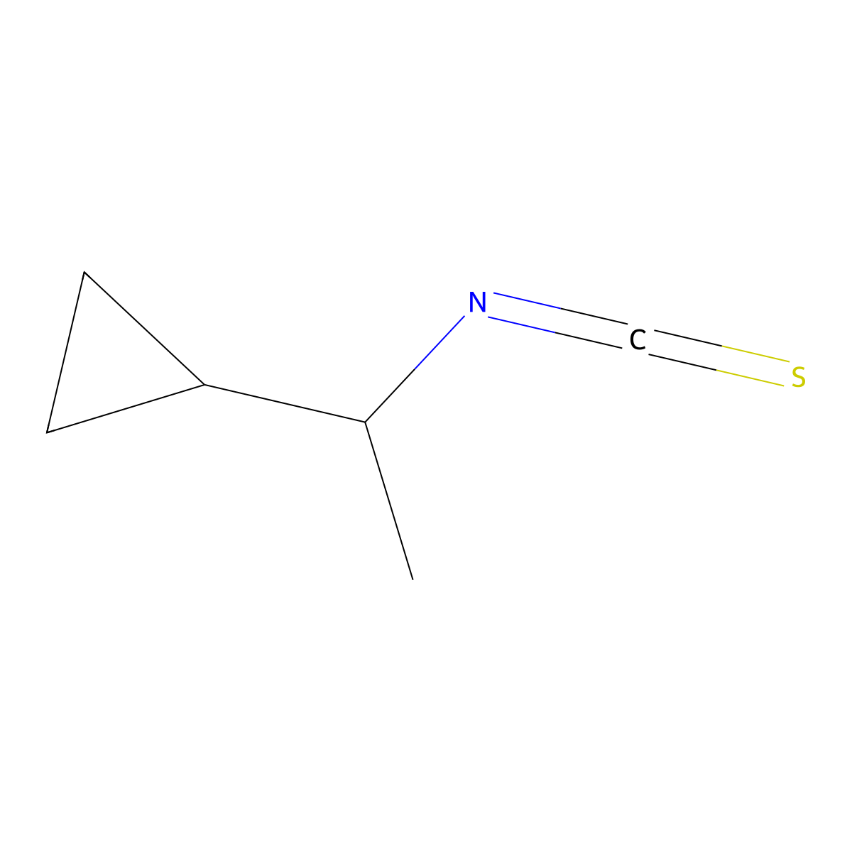 (1-Isothiocyanatoethyl)cyclopropane molecular structure, CAS 1153366-73-4