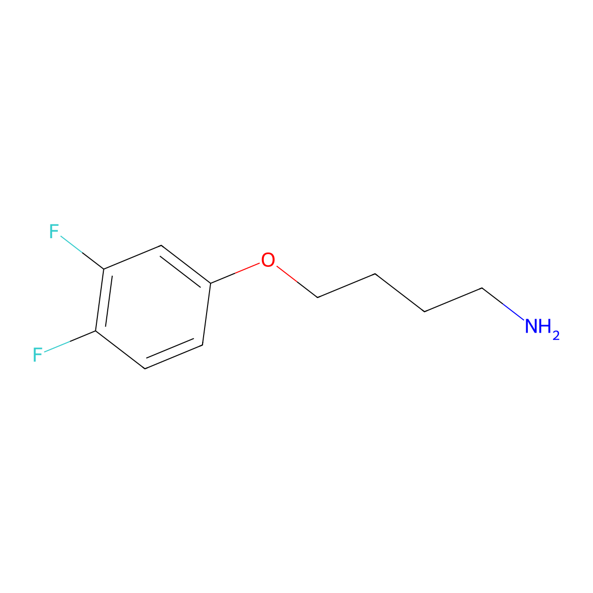 4-(3,4-Difluorophenoxy)butan-1-amine molecular structure, CAS 1153369-13-1