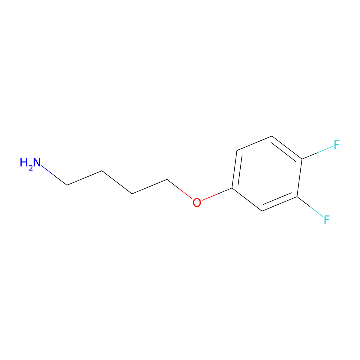 4-(3,4-Difluorophenoxy)butan-1-amine molecular structure, CAS 1153369-13-1