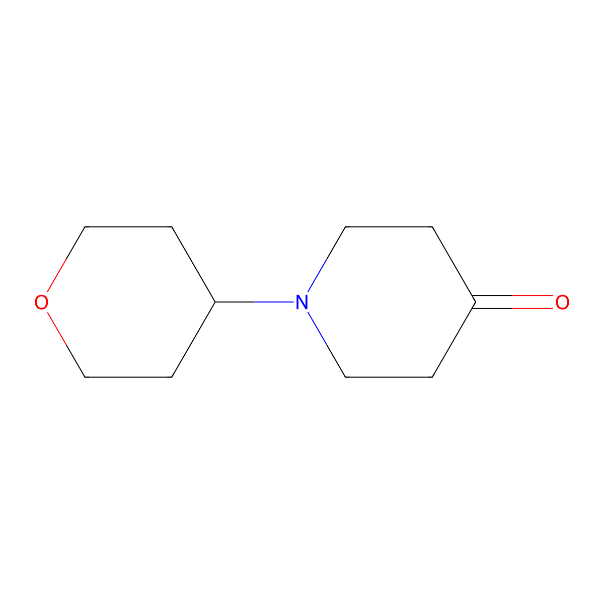 1-(Oxan-4-yl)piperidin-4-one molecular structure, CAS 1153383-00-6