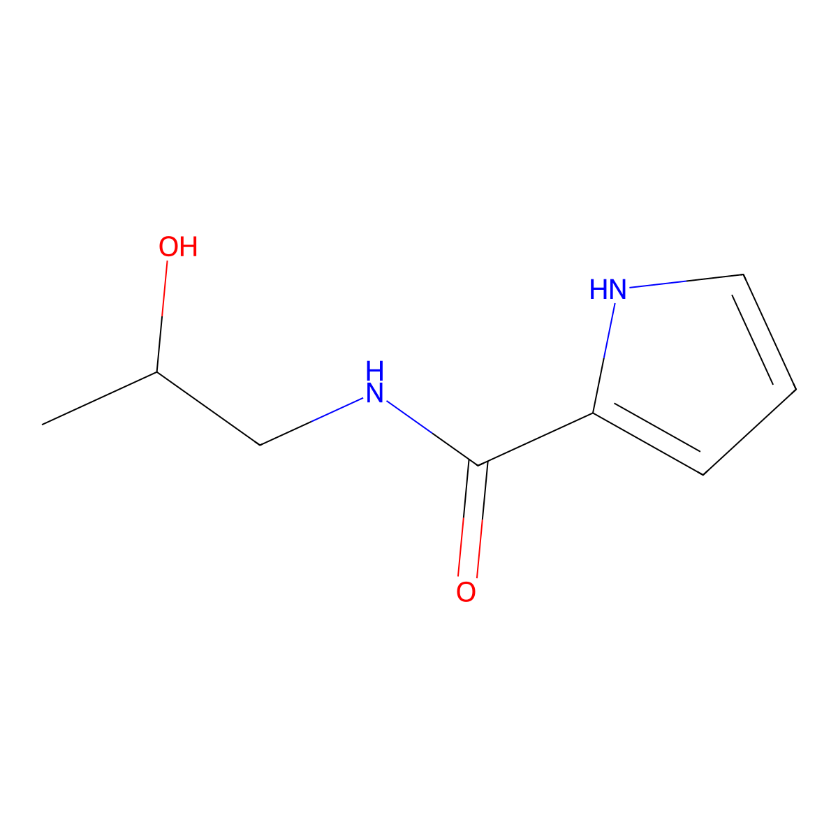 N-(2-hydroxypropyl)-1H-pyrrole-2-carboxamide molecular structure, CAS 1153388-31-8