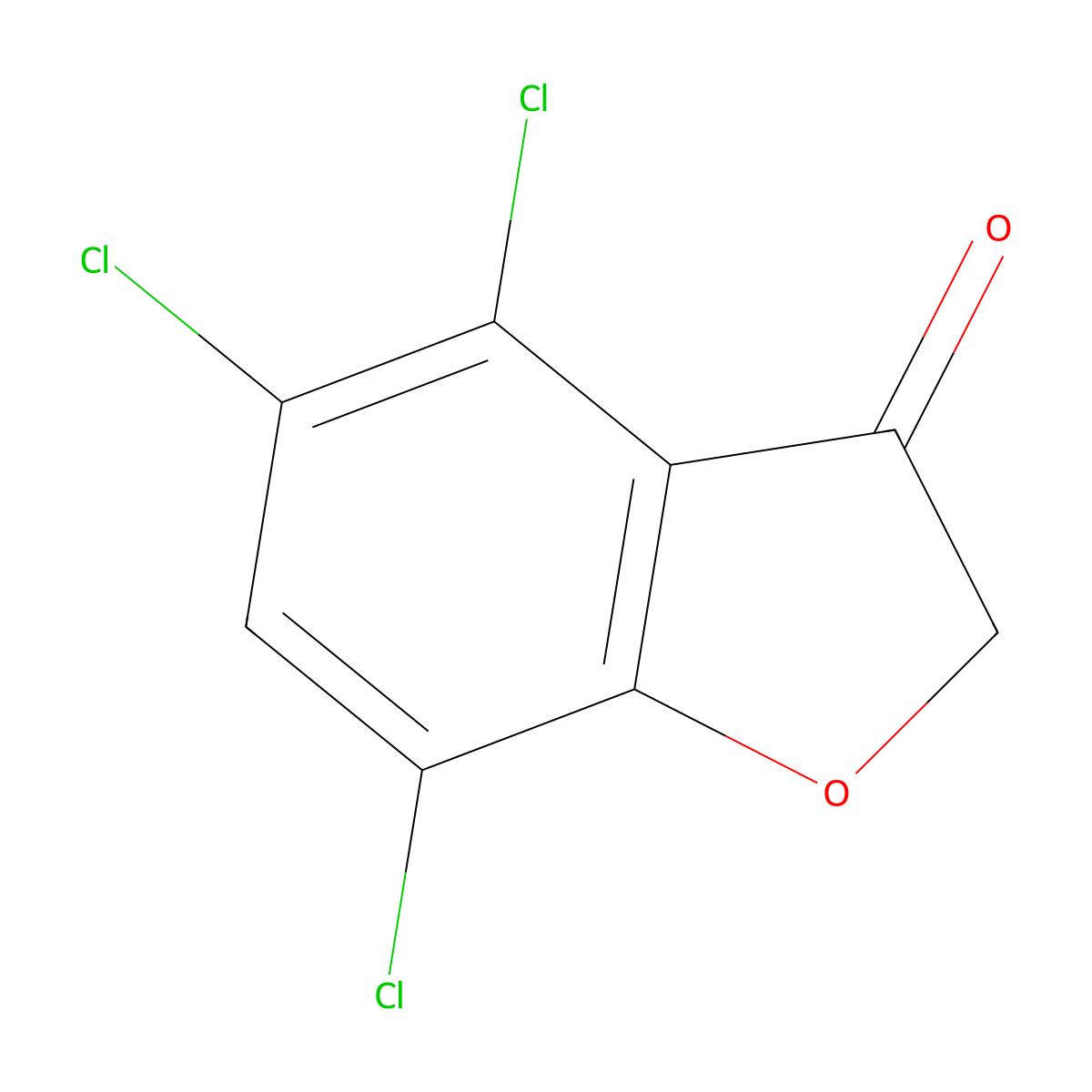 4,5,7-Trichlorobenzofuran-3(2H)-one molecular structure, CAS 1153405-12-9
